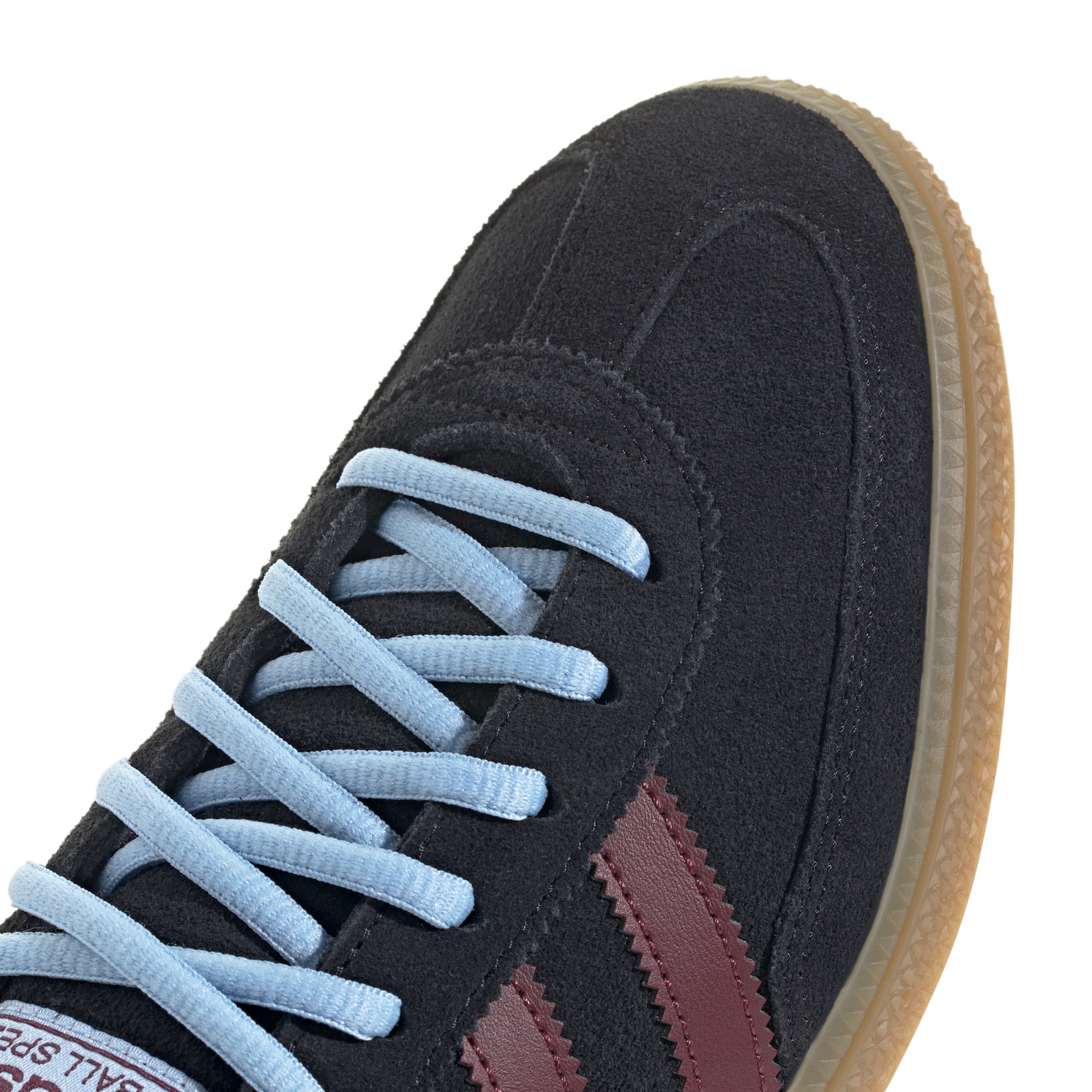 Chaussures de handball adidas Aston Villa Spezial pour hommes, noires et bordeaux