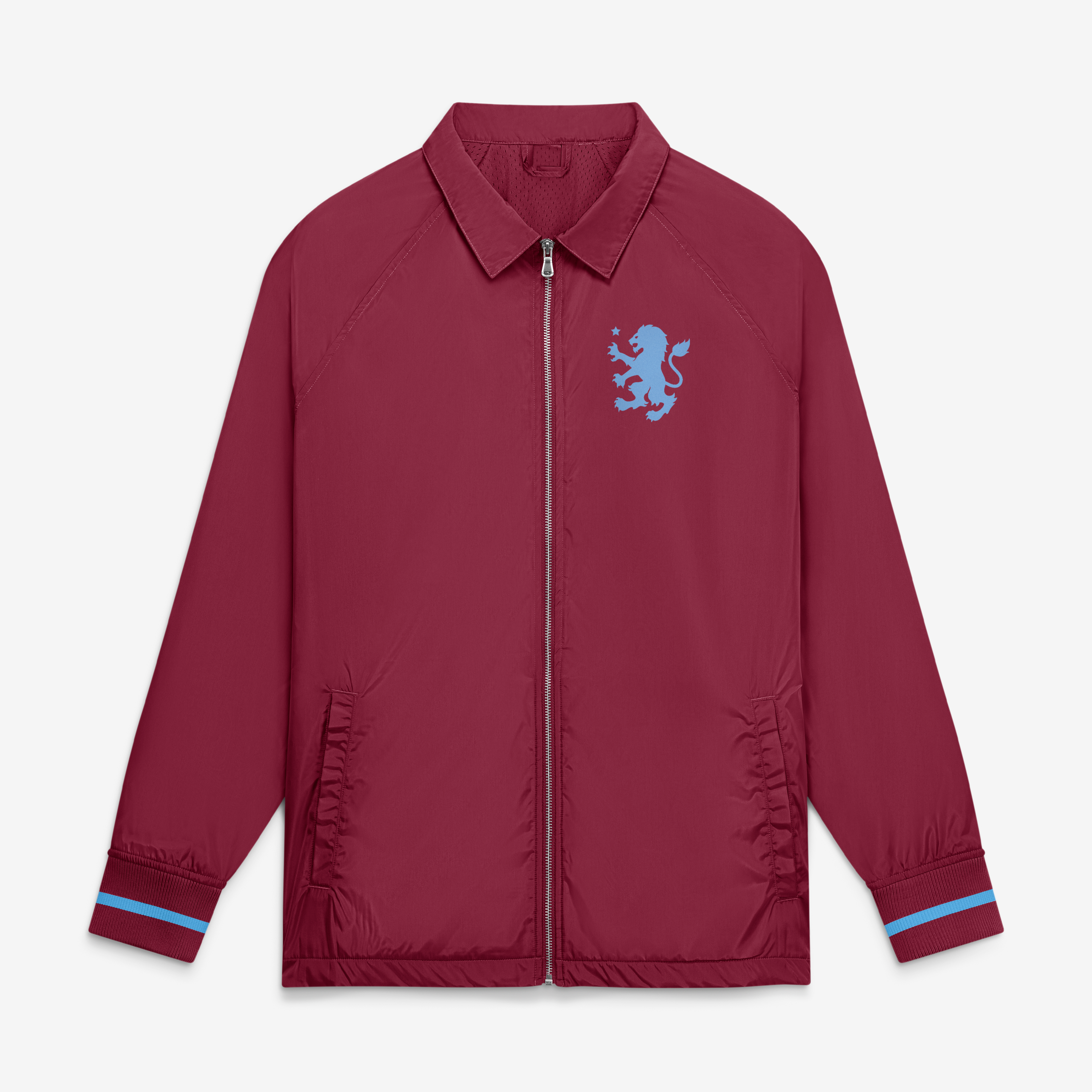 Men's Fanatics Maroon Aston Villa Classics Coach Full-Zip Raglan Jacket