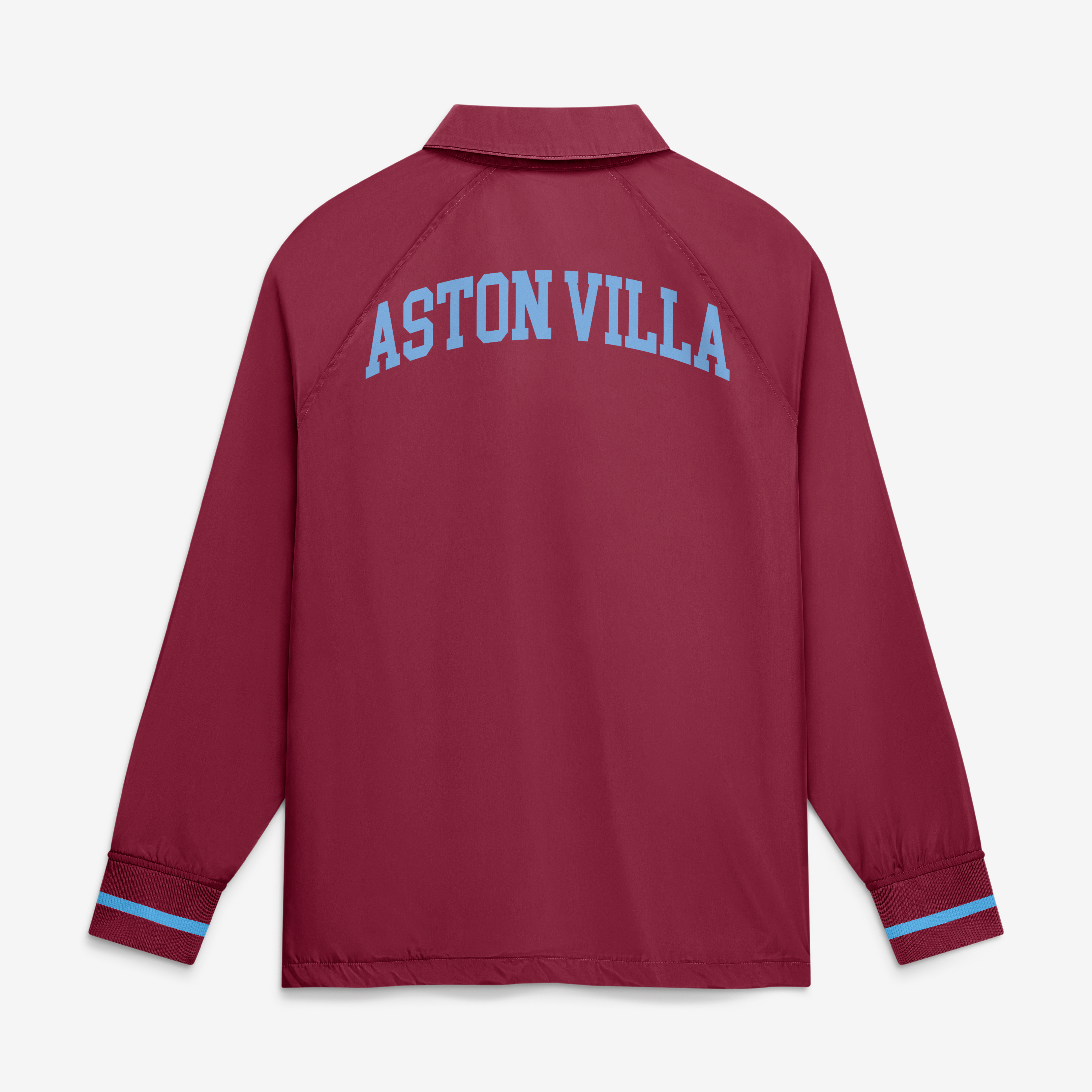 Men's Fanatics Maroon Aston Villa Classics Coach Full-Zip Raglan Jacket