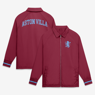 Aston Villa Fanatics Classics Coach Full-Zip Raglan Jacket - Maroon

