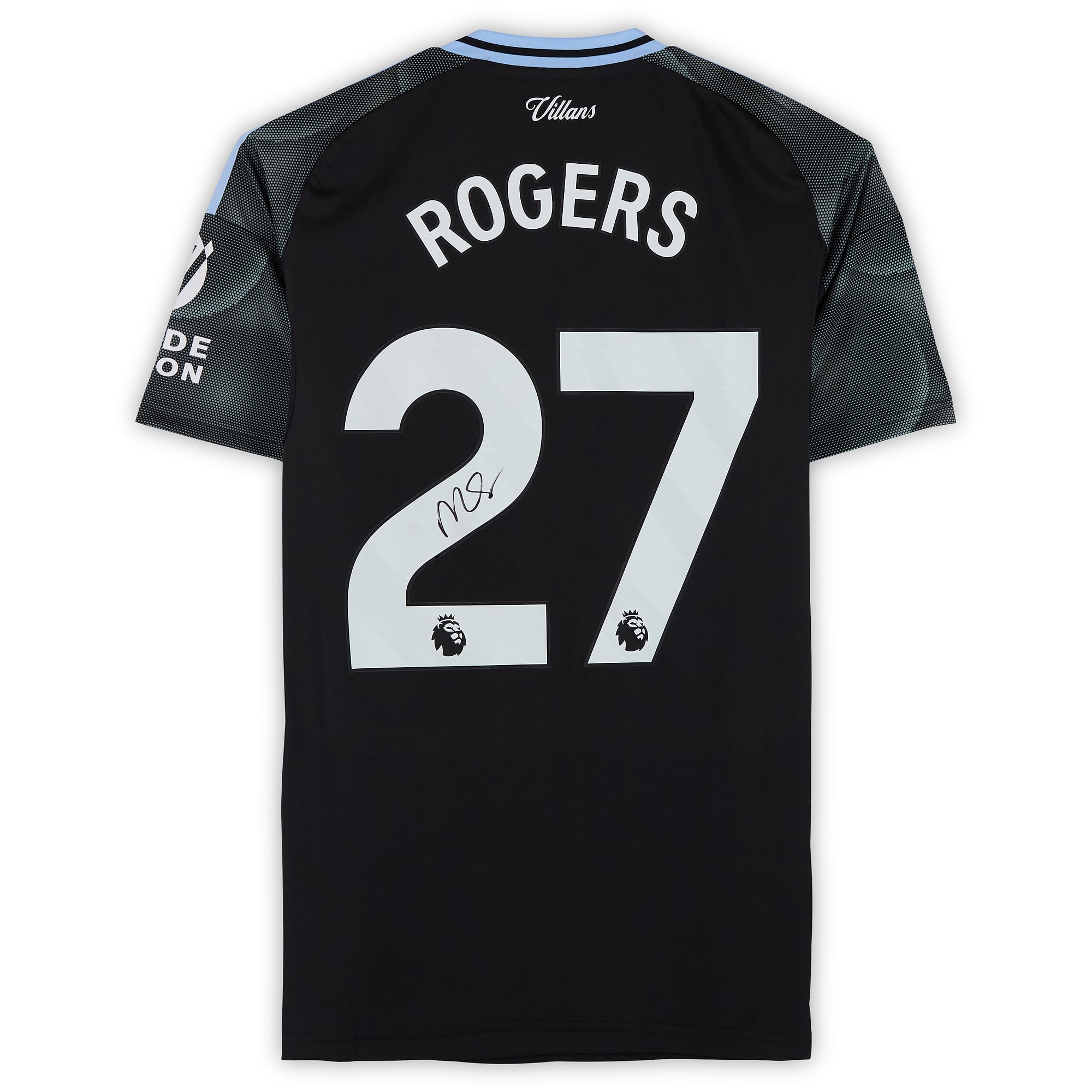 Maillot extérieur autographié de Morgan Rogers (Aston Villa, saison 2025-2026)