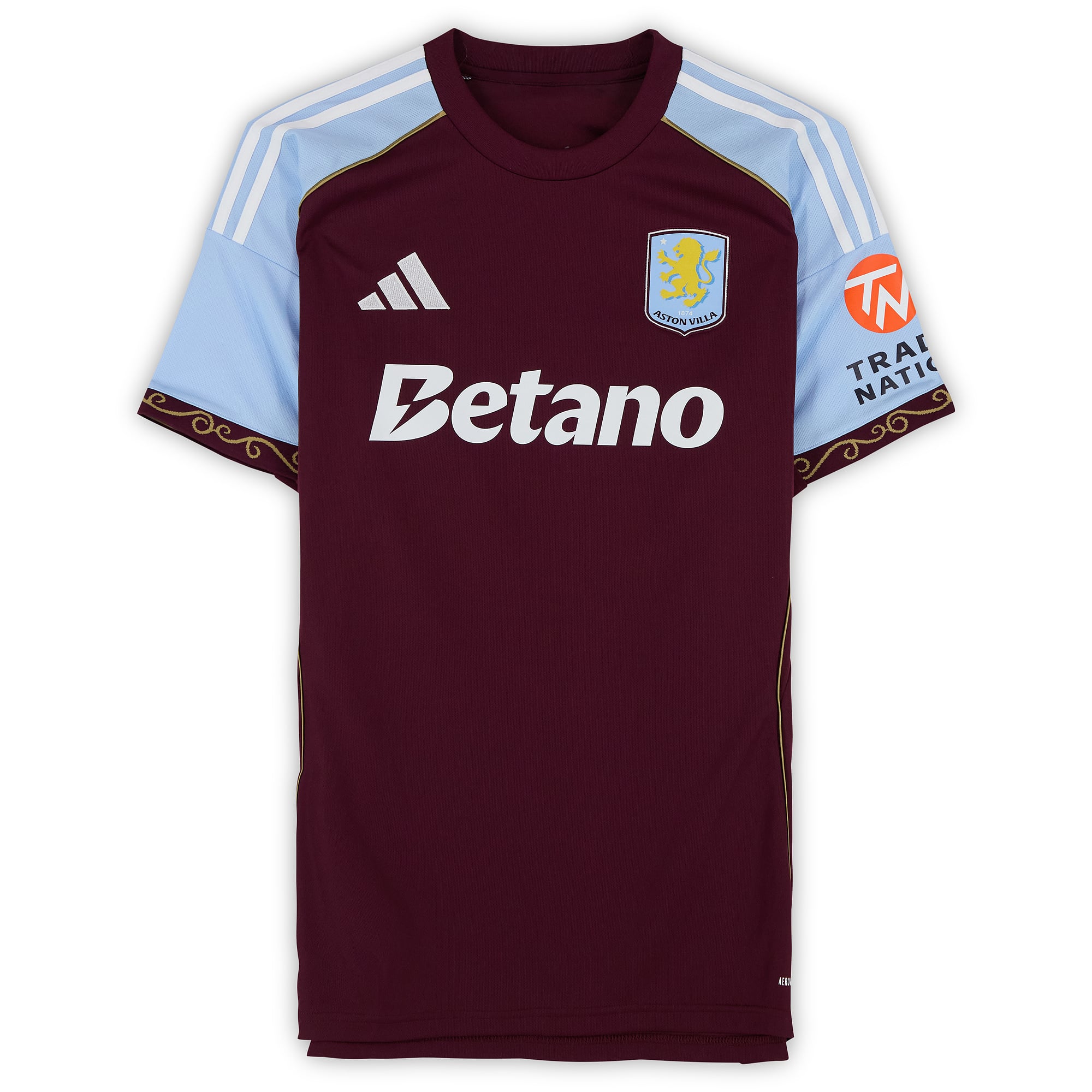 Maillot domicile autographié de Morgan Rogers (Aston Villa) pour la saison 2025-2026