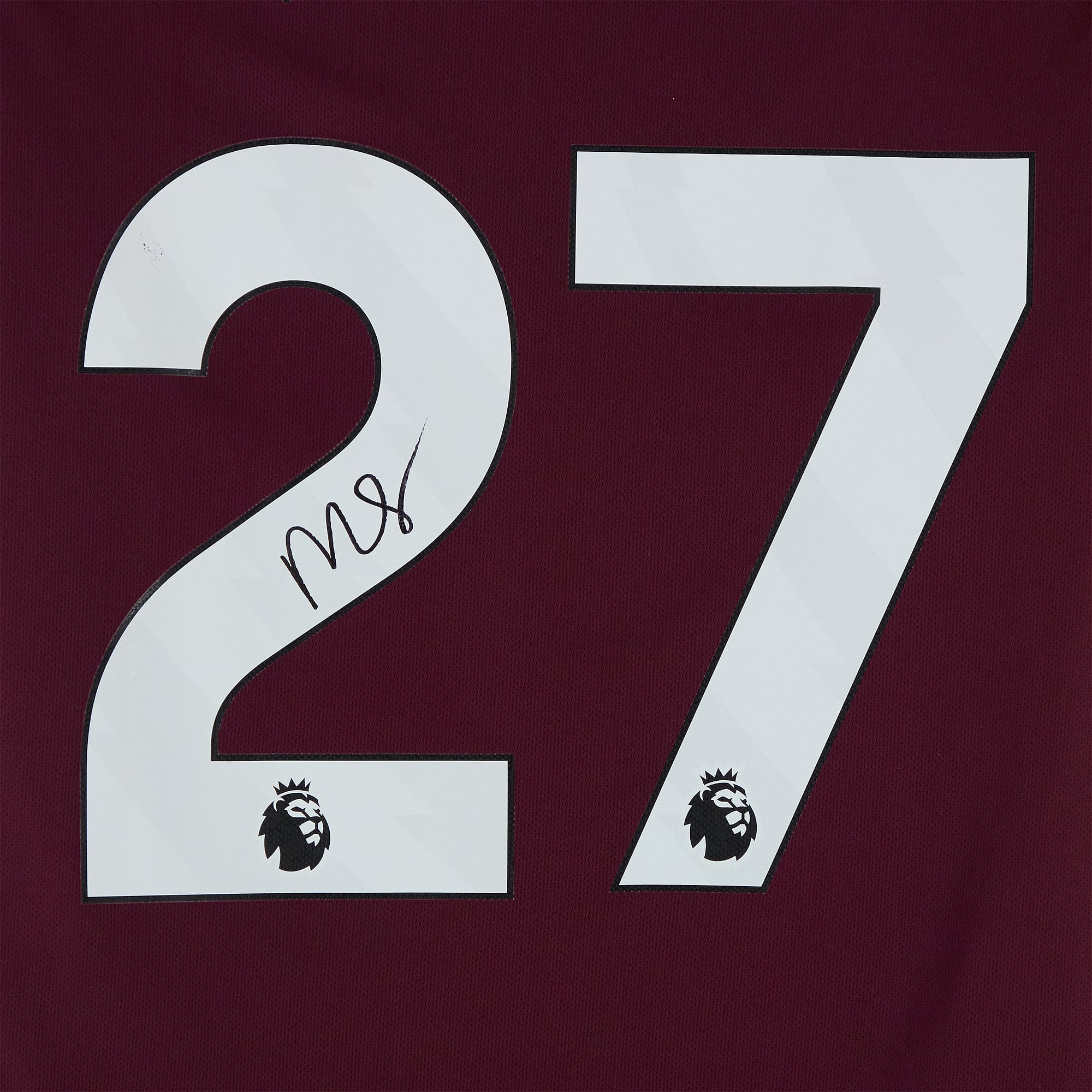 Maillot domicile autographié de Morgan Rogers (Aston Villa) pour la saison 2025-2026