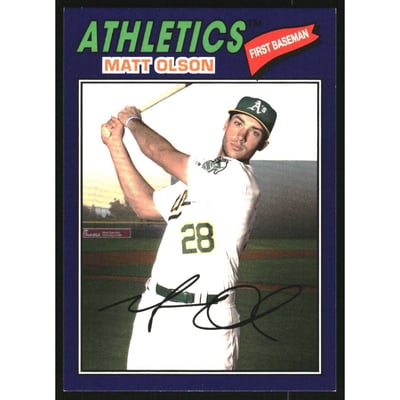 2018 Topps Archives Purple #110 Matt Olson