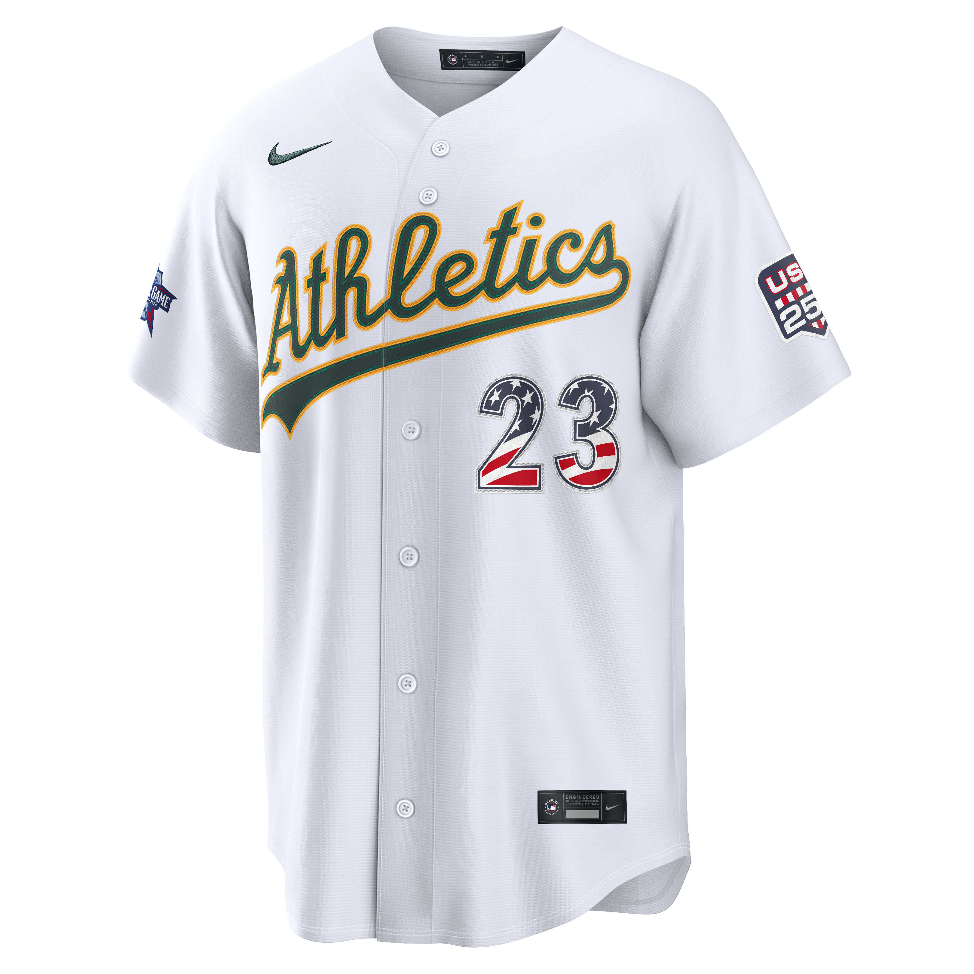 2026 All-Star Edition Stars & Stripes Men's Athletics Shea Langeliers Nike White Stadium Jersey