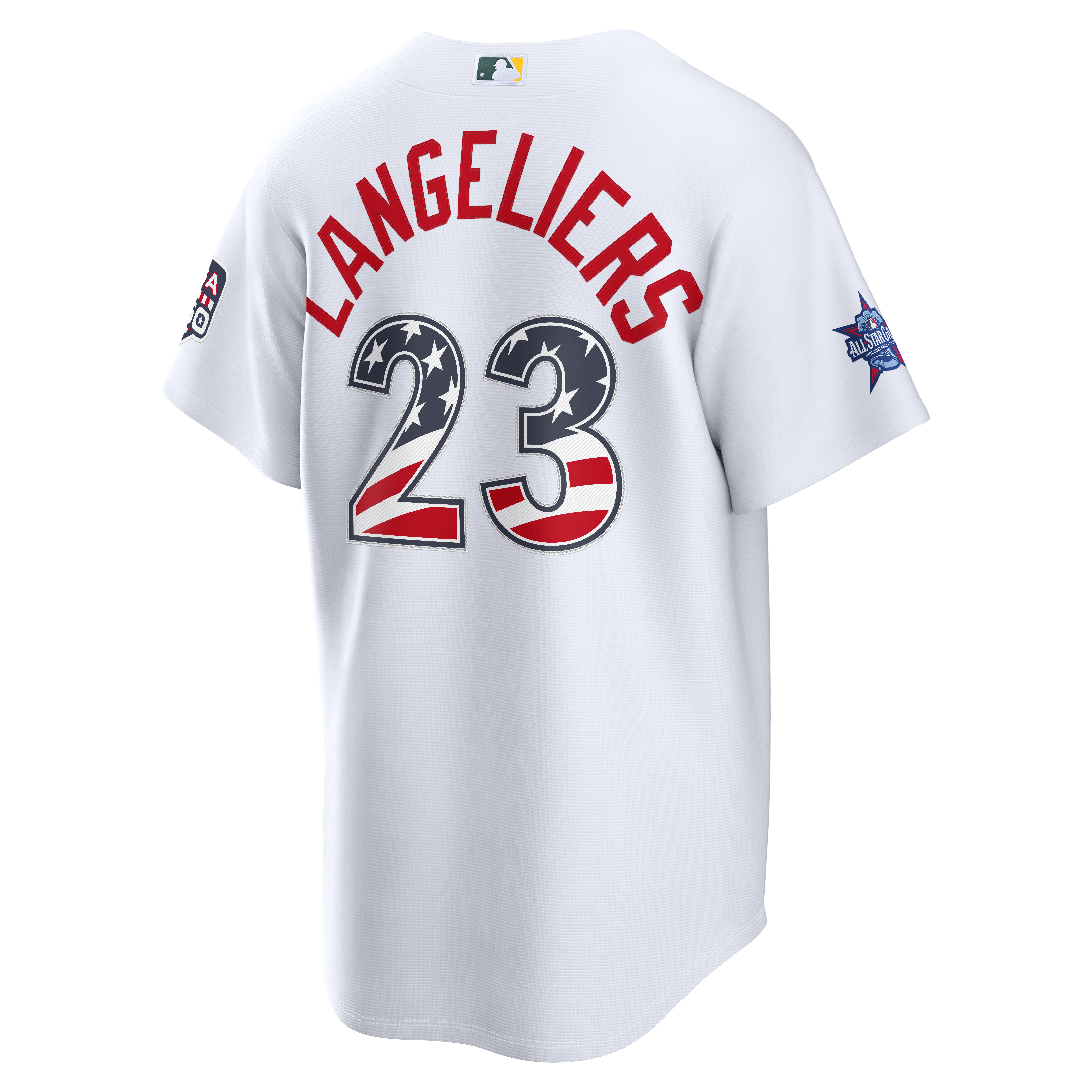 2026 All-Star Edition Stars & Stripes Men's Athletics Shea Langeliers Nike White Stadium Jersey