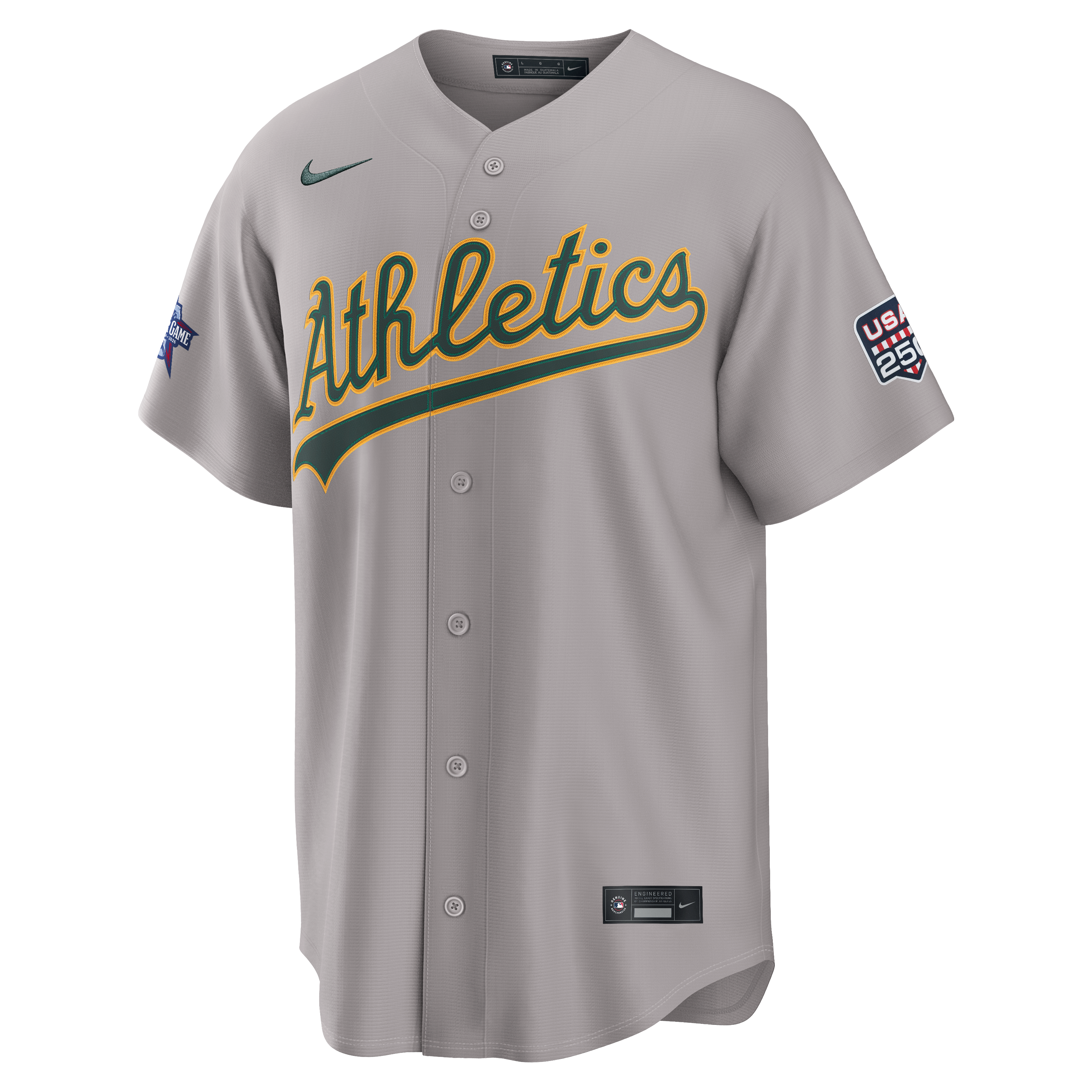 2026 All-Star Game Men's Athletics Shea Langeliers Nike Gray Replica Jersey
