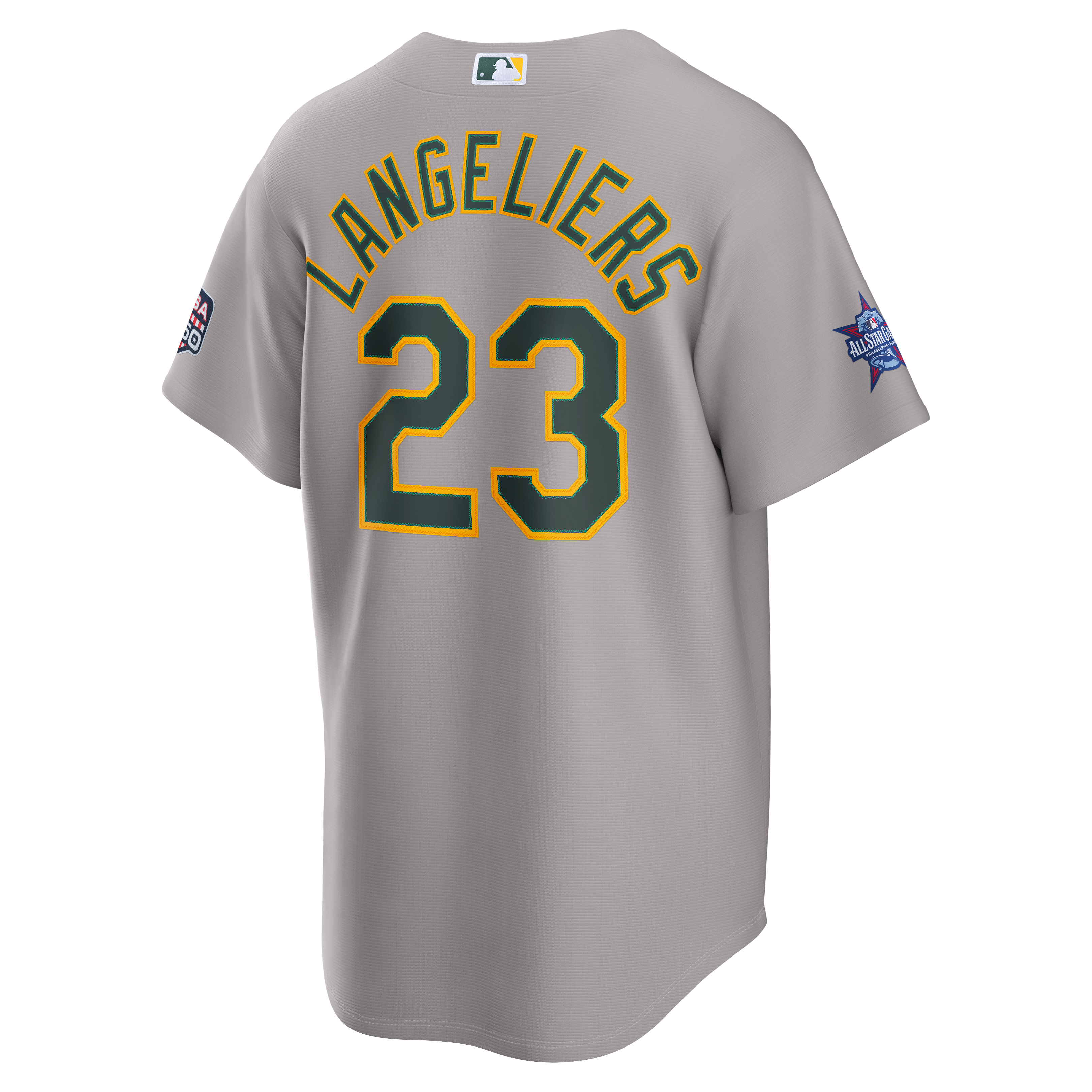 2026 All-Star Game Men's Athletics Shea Langeliers Nike Gray Replica Jersey