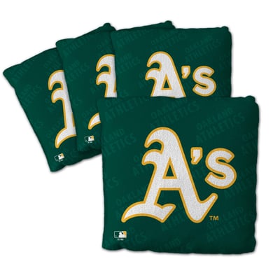 Athletics Fanpoint Four-Piece Cornhole Bag Set