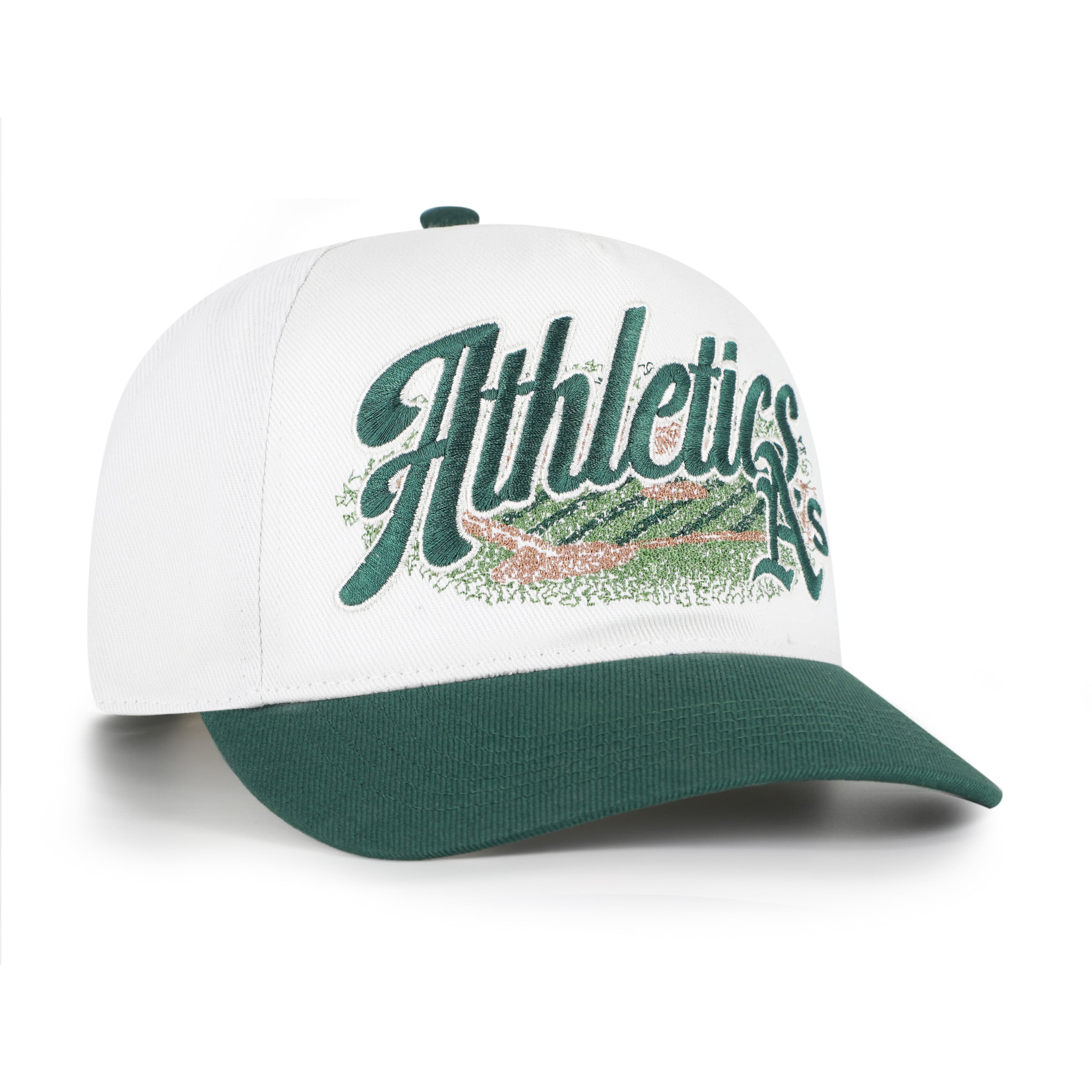 Casquette réglable Athletics Enfield Hitch blanche et verte pour homme, modèle 47