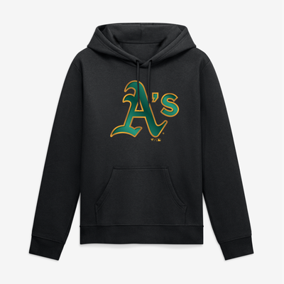 Athletics Big & Tall Metallic Mascot Hoodie - Black