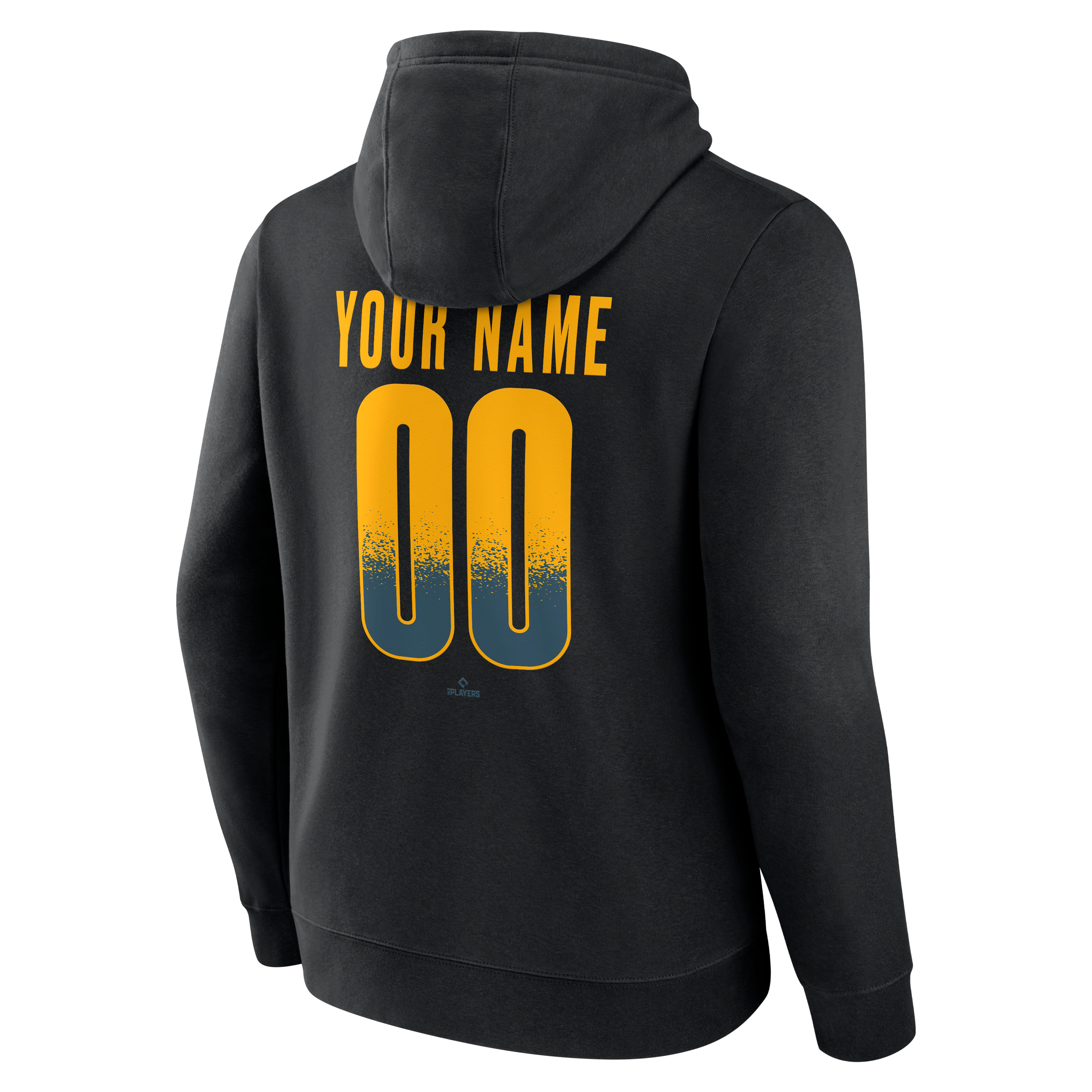 Men's Black Athletics Home Field Pop Personalized Name & Number Hoodie