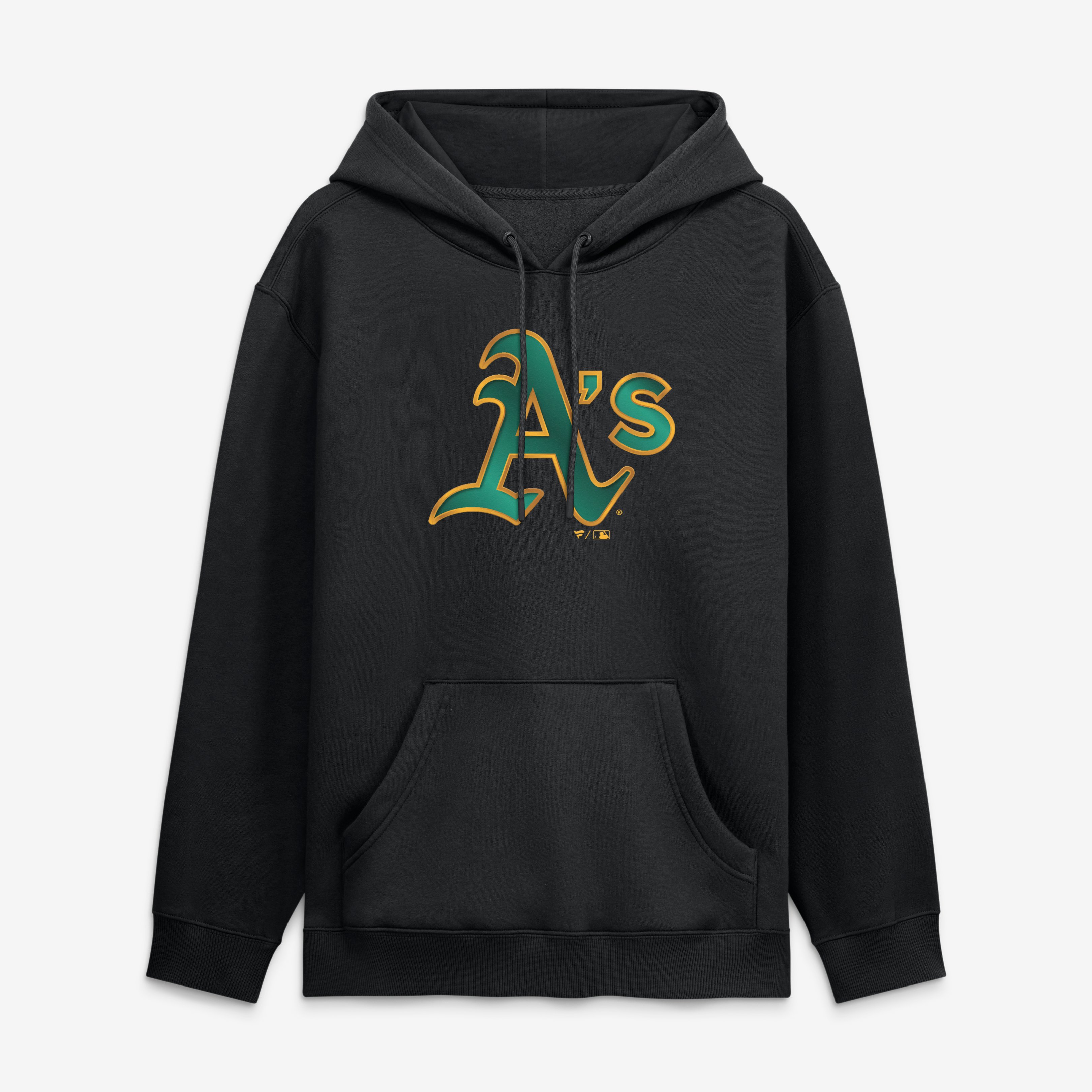 Sweat à capuche noir pour homme avec mascotte métallique Athletics