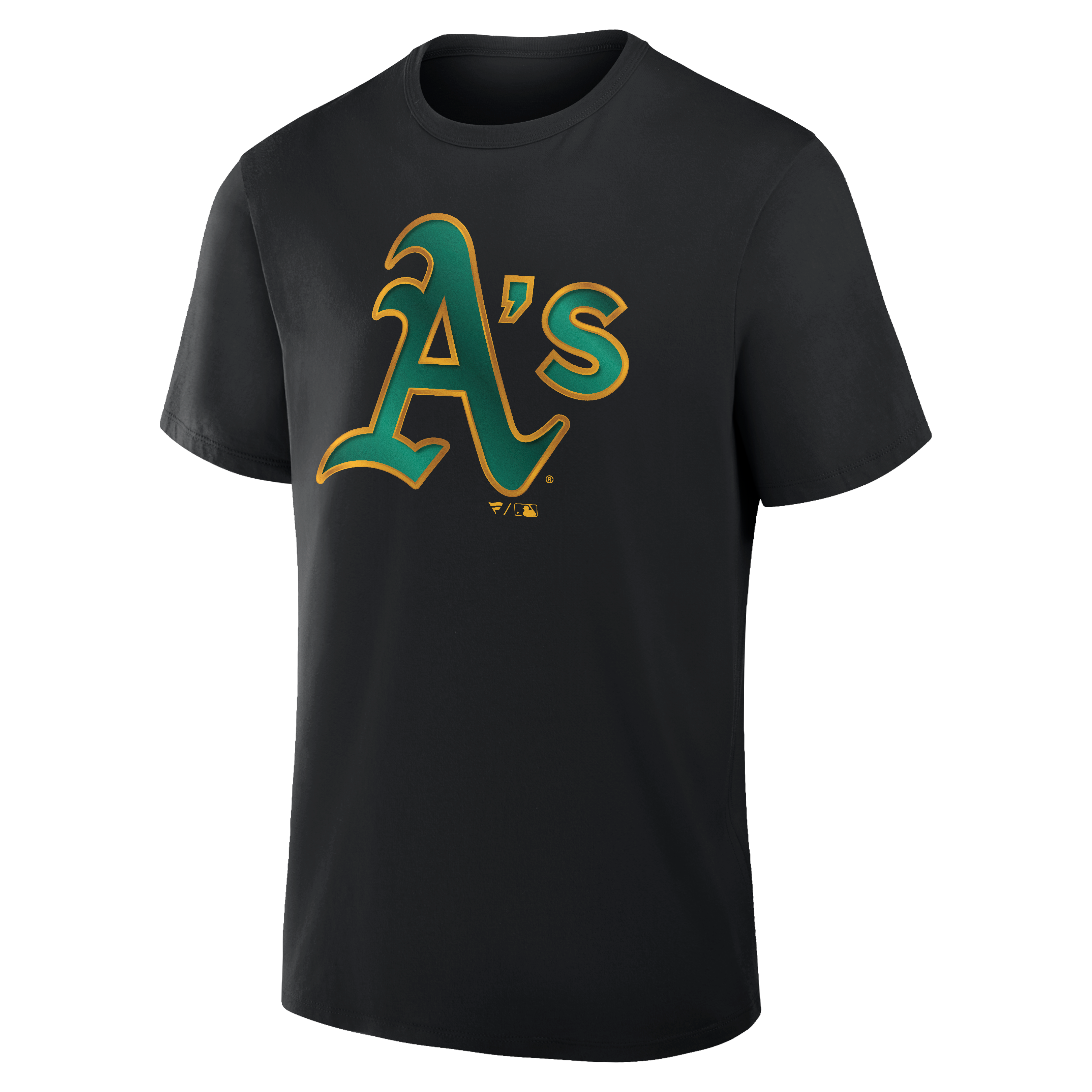 Men's Black Athletics Metallic Mascot T-Shirt
