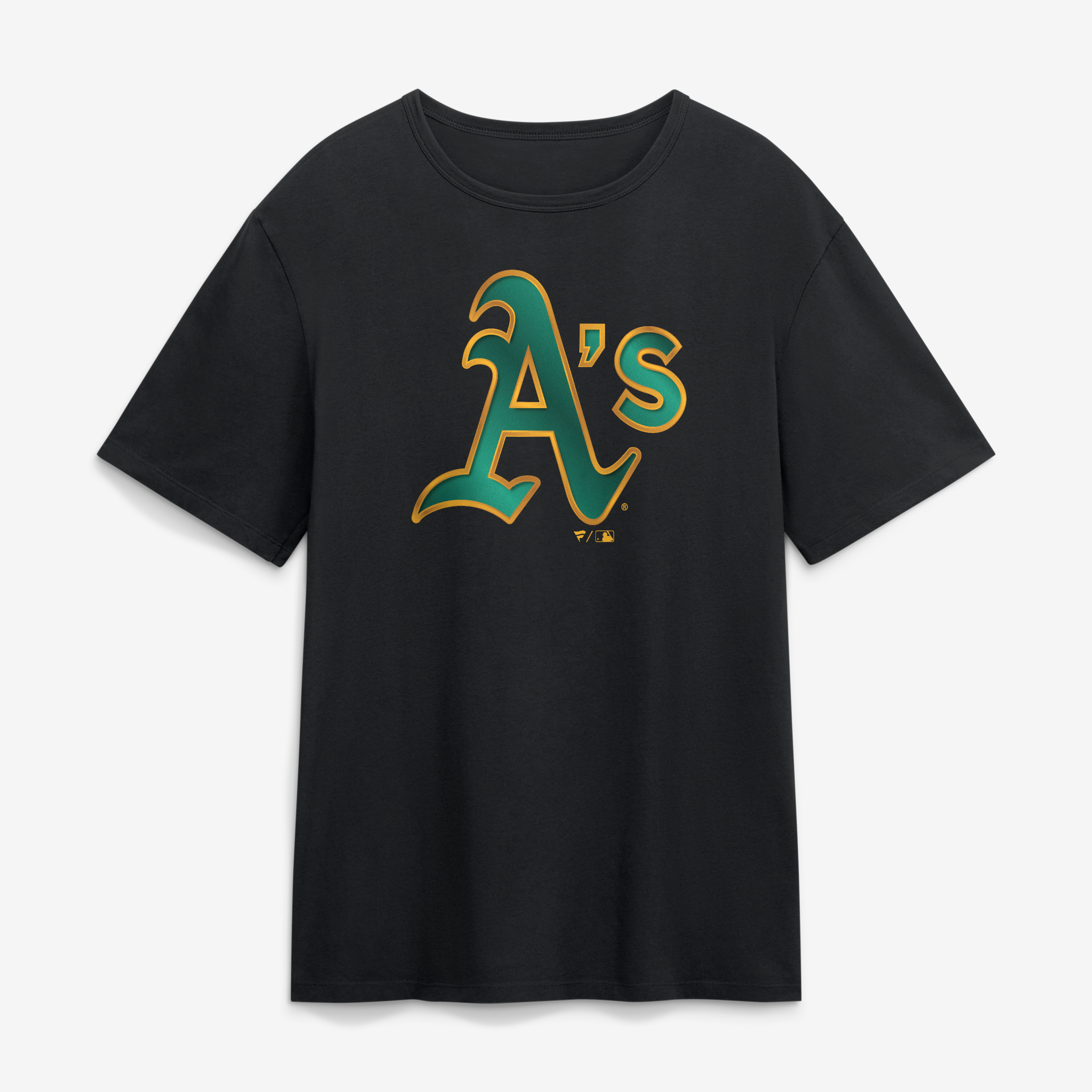 Men's Black Athletics Metallic Mascot T-Shirt