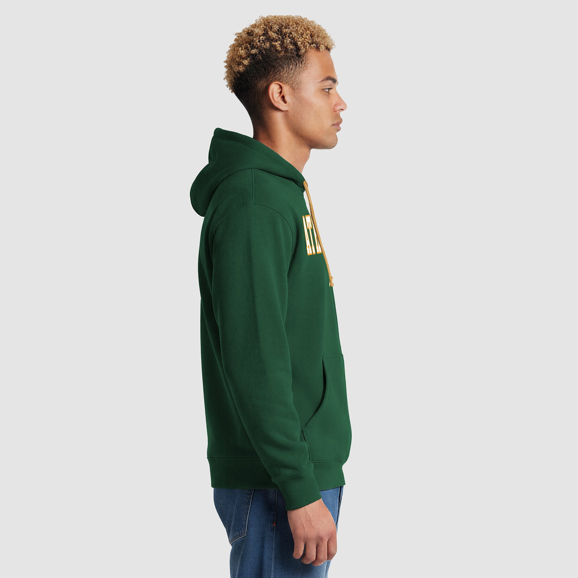 Men's Champion  Green Athletics Fleece Hoodie