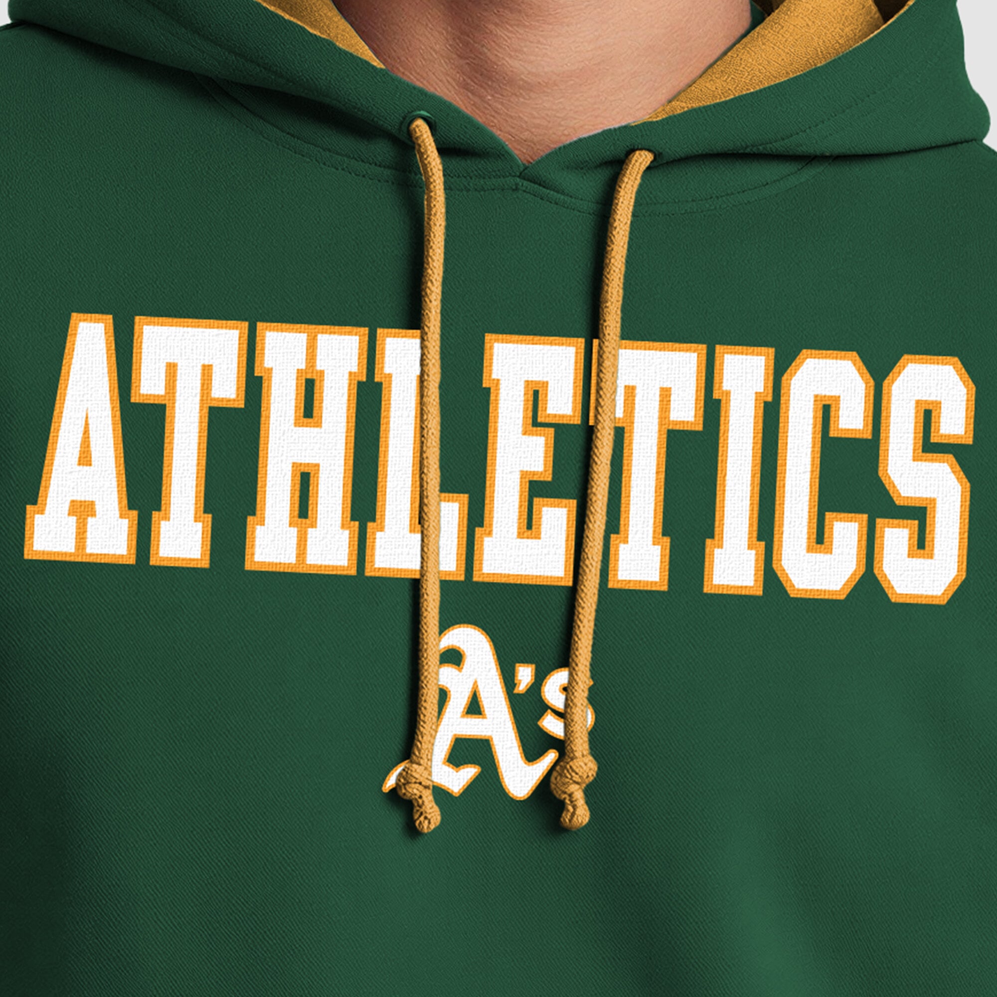 Men's Champion  Green Athletics Fleece Hoodie