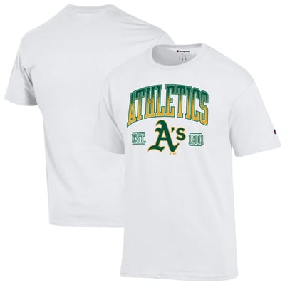 Athletics Champion Team Name T-Shirt - White
