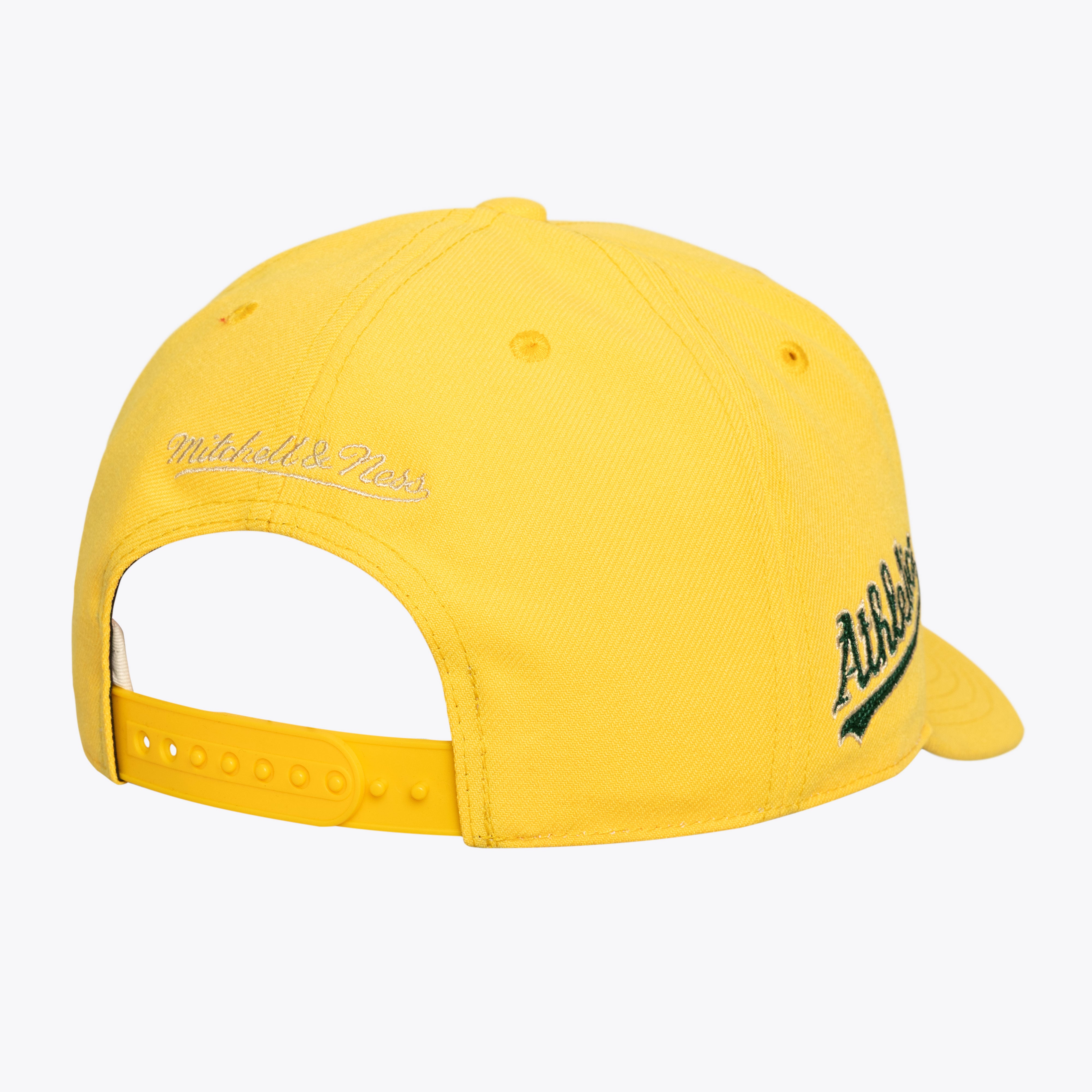 Men's Mitchell & Ness Gold Athletics Secondary Pro Snapback Hat