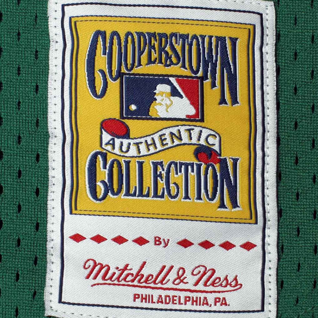 Rickey Henderson Oakland Athletics Mitchell & Ness 1991 Cooperstown Mesh Batting Practice Jersey - Green