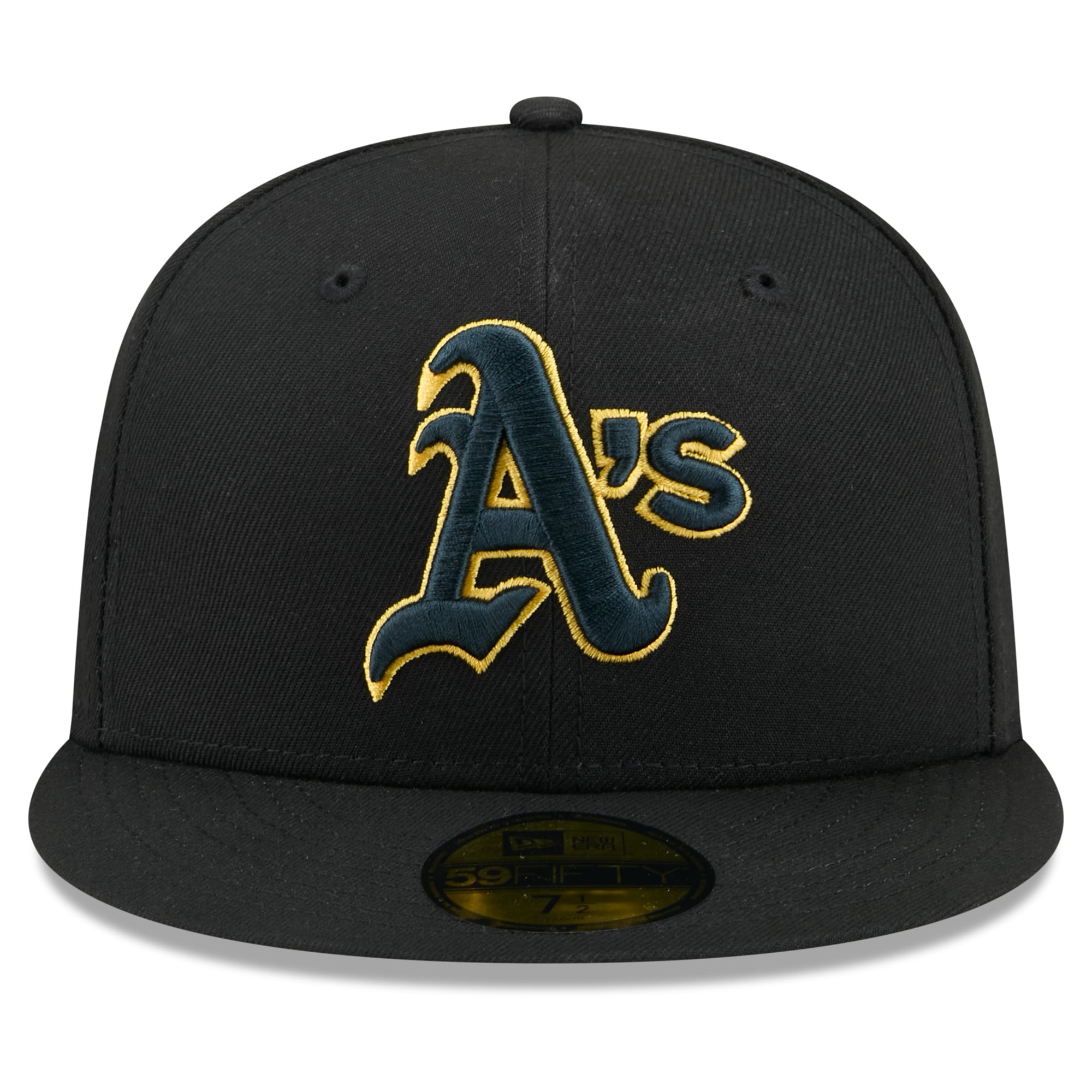 Casquette ajustée New Era Athletics Color Pop 59FIFTY pour homme, noire