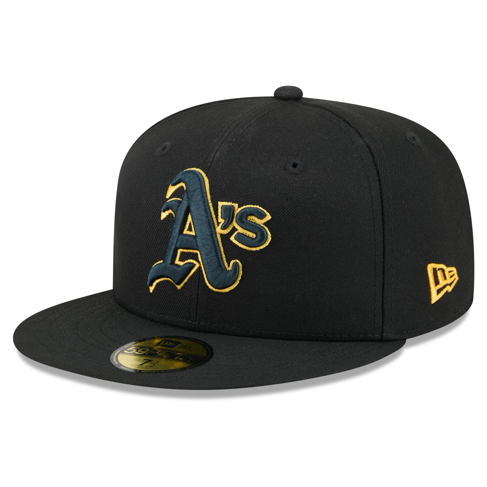 Casquette ajustée New Era Athletics Color Pop 59FIFTY pour homme, noire