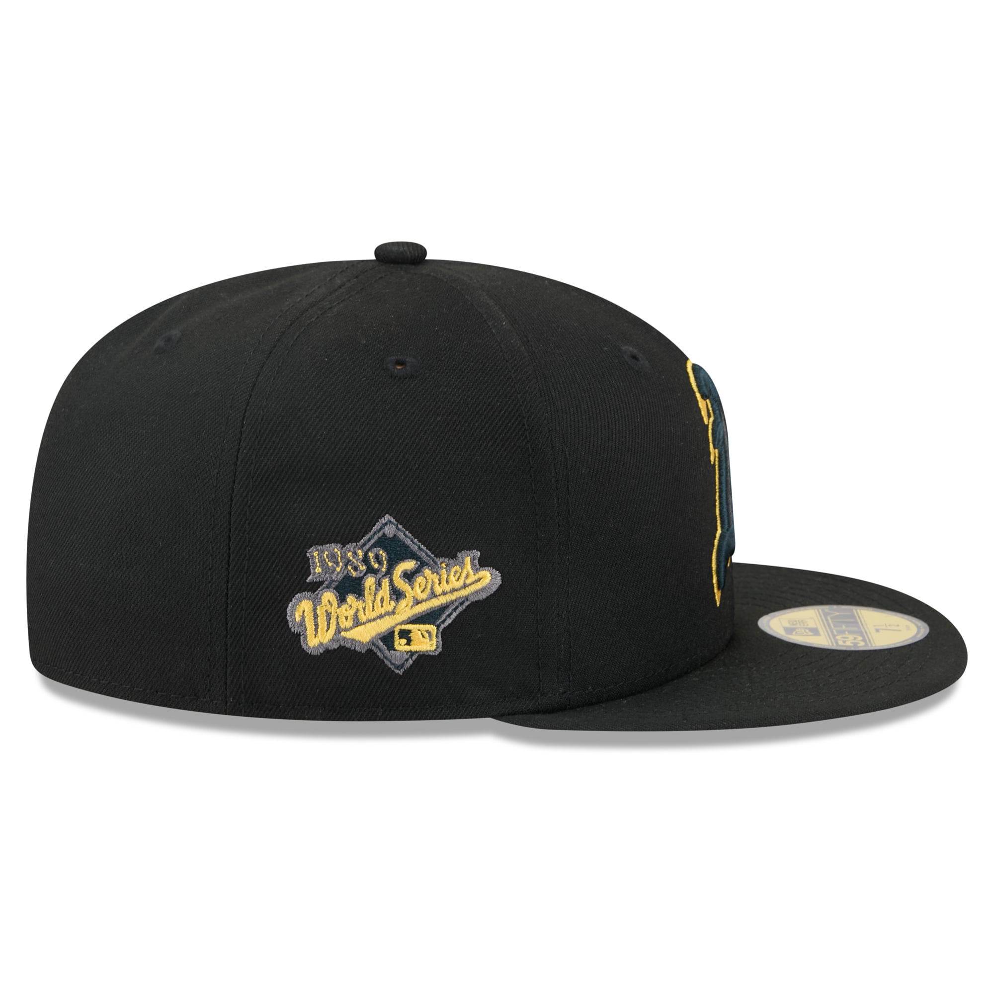 Casquette ajustée New Era Athletics Color Pop 59FIFTY pour homme, noire