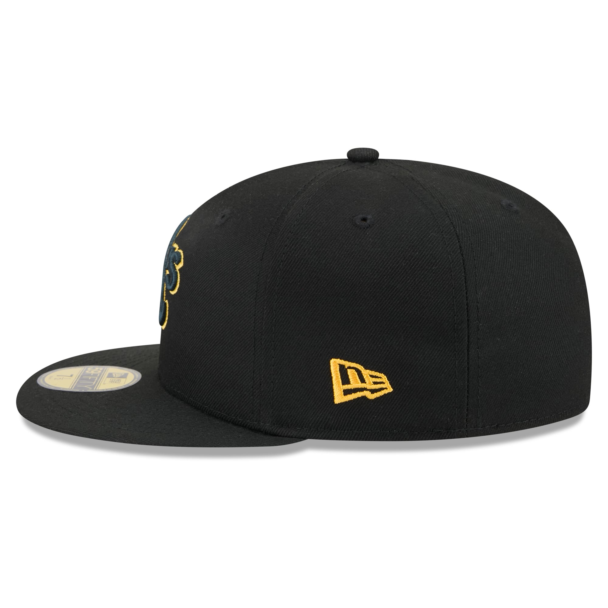 Casquette ajustée New Era Athletics Color Pop 59FIFTY pour homme, noire