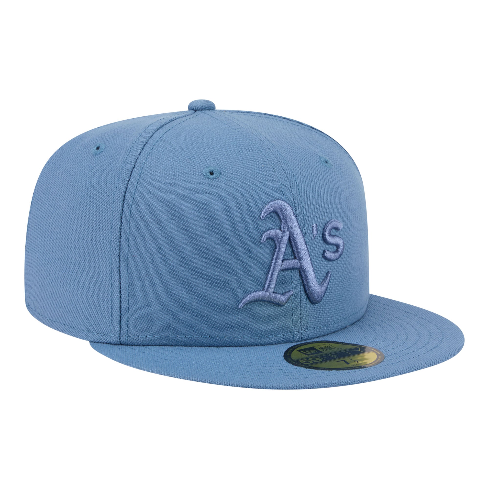 Casquette ajustée New Era Athletics bleue pour homme 59FIFTY