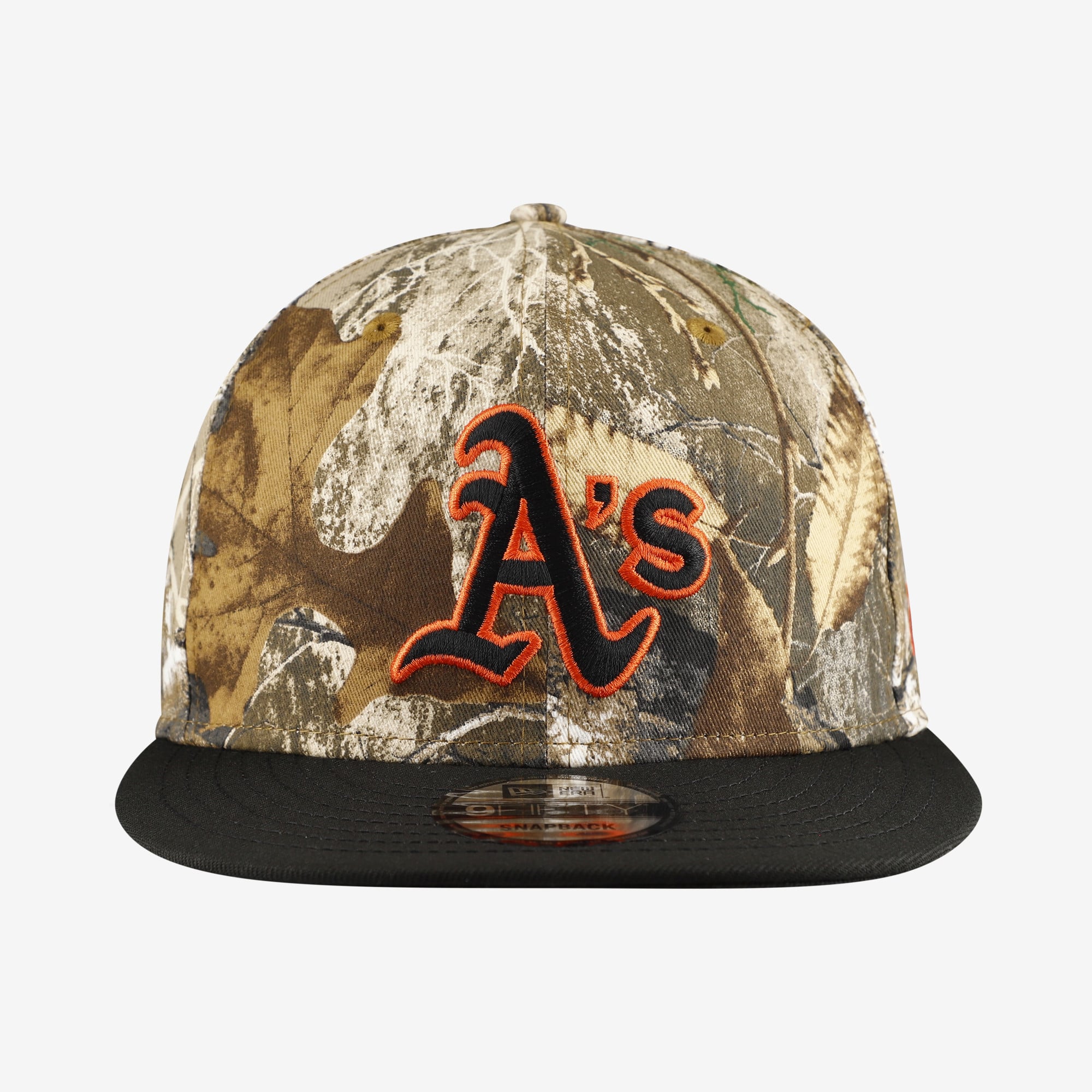 Casquette snapback New Era Camo Athletics Realtree Orange Pop 9FIFTY pour homme