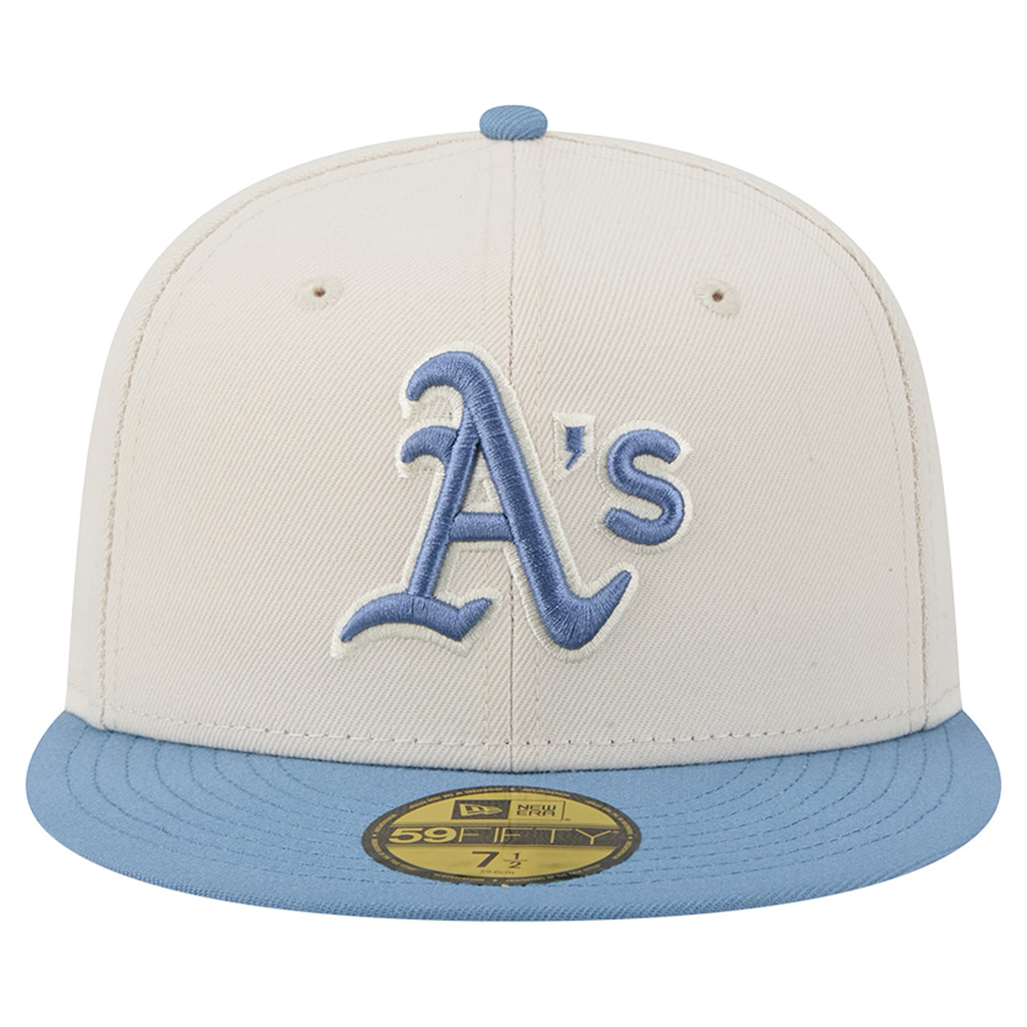 Casquette ajustée New Era Athletics verte/olive pour homme 59FIFTY