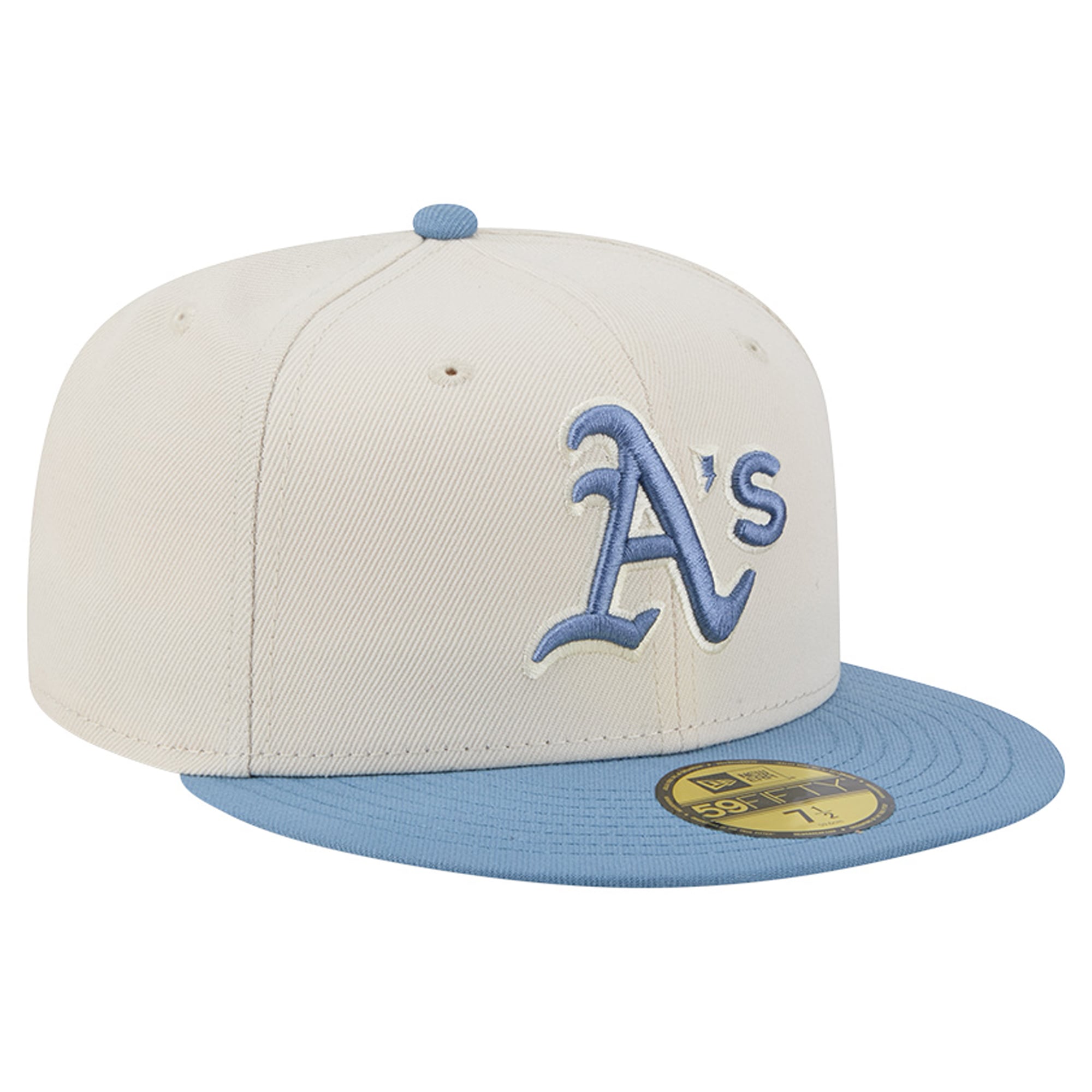 Casquette ajustée New Era Athletics verte/olive pour homme 59FIFTY