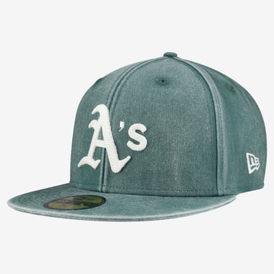  Athletics New Era Washed 59FIFTY Fitted Hat - Green