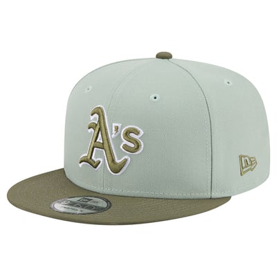 Athletics New Era Color Pack 9FIFTY Snapback Hat - Light Green/Olive