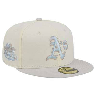  Athletics New Era Crisp Equinox World Series 59FIFTY Fitted Hat - Natural