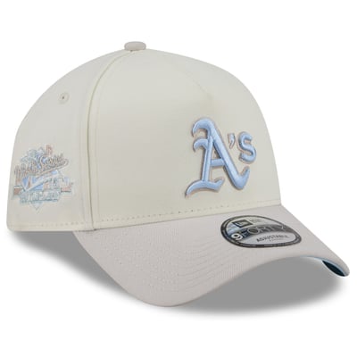 Athletics New Era Crisp Equinox World Series 9FORTY A-Frame Adjustable Hat - Natural