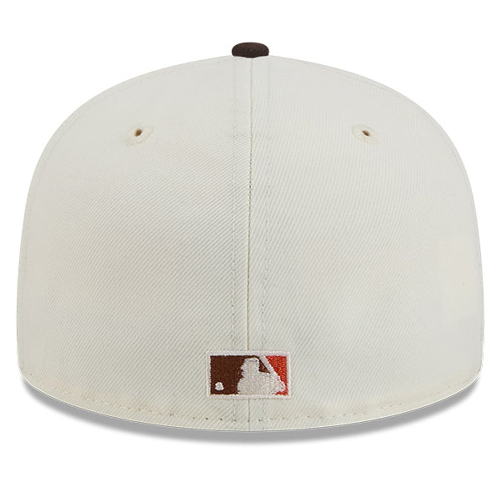Men's New Era Natural/Brown Athletics Pumpkin Spice 59FIFTY Fitted Hat