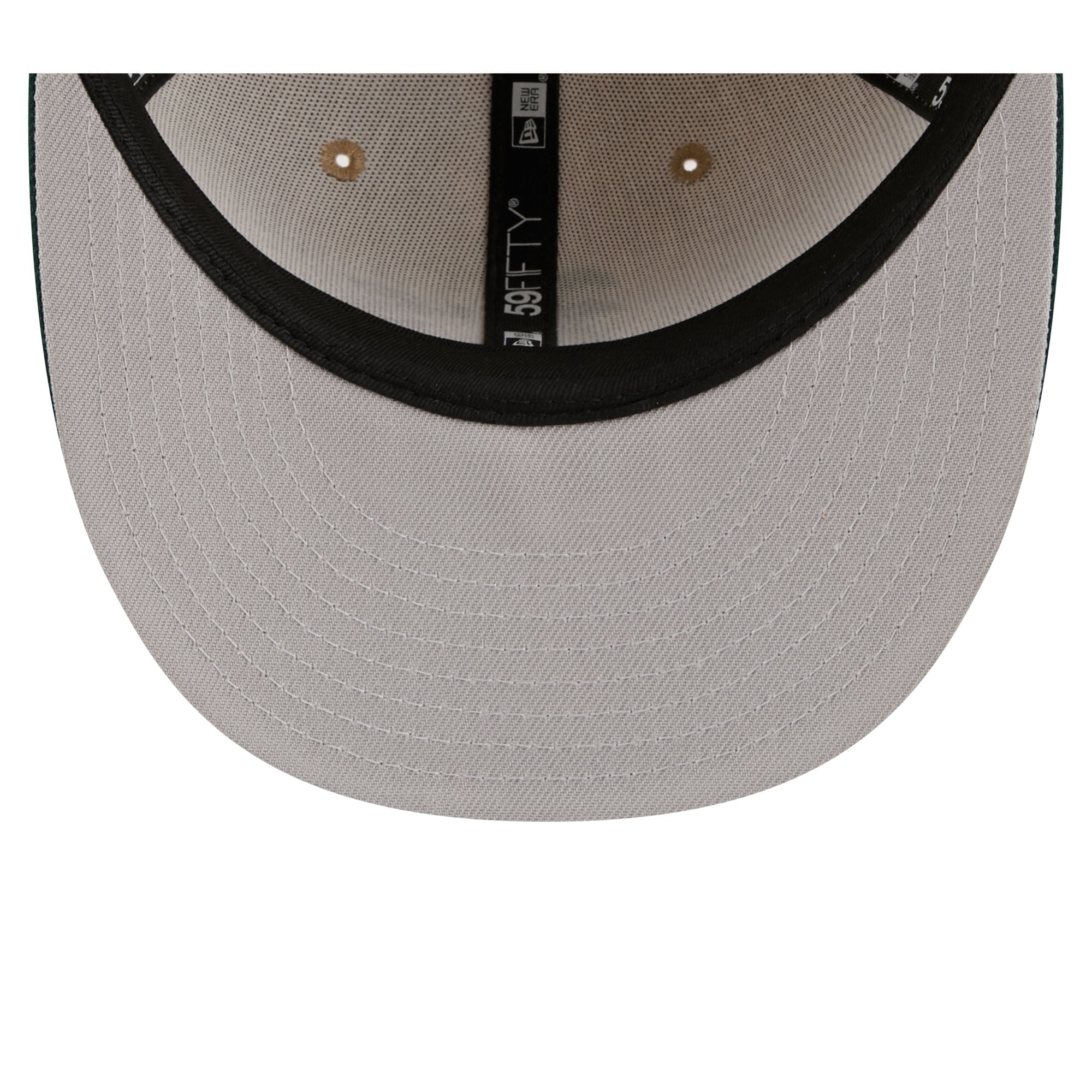 Casquette ajustée New Era Athletics Twine 59FIFTY pour homme, coloris naturel/vert