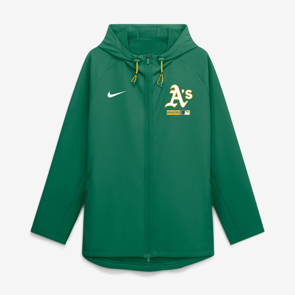 Athletics Nike Authentic Collection Raglan Therma-FIT Full-Zip Hooded Jacket - Kelly Green