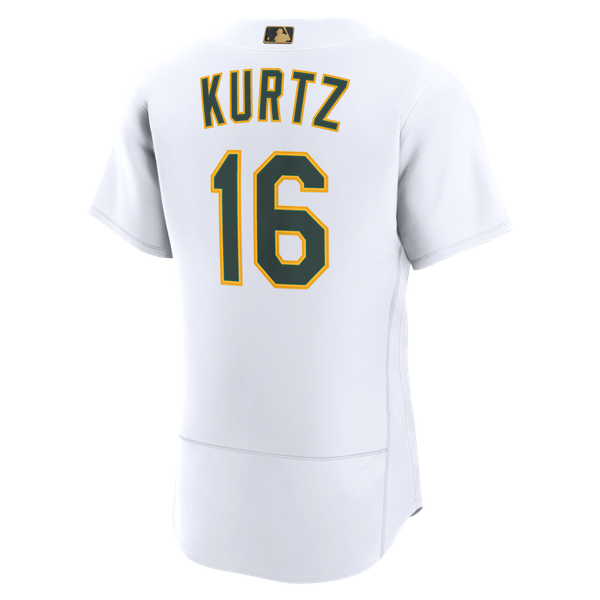 メンズ ナイキ ニック・カーツ ホワイト アスレチックス MLBアワード 