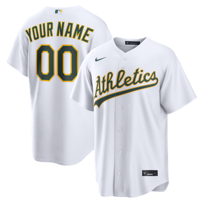  Athletics Nike Home Replica Custom Jersey - White