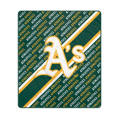 Athletics Pegasus 60" x 70" Diagonal Lined Wordmark Ultra Soft Blanket
