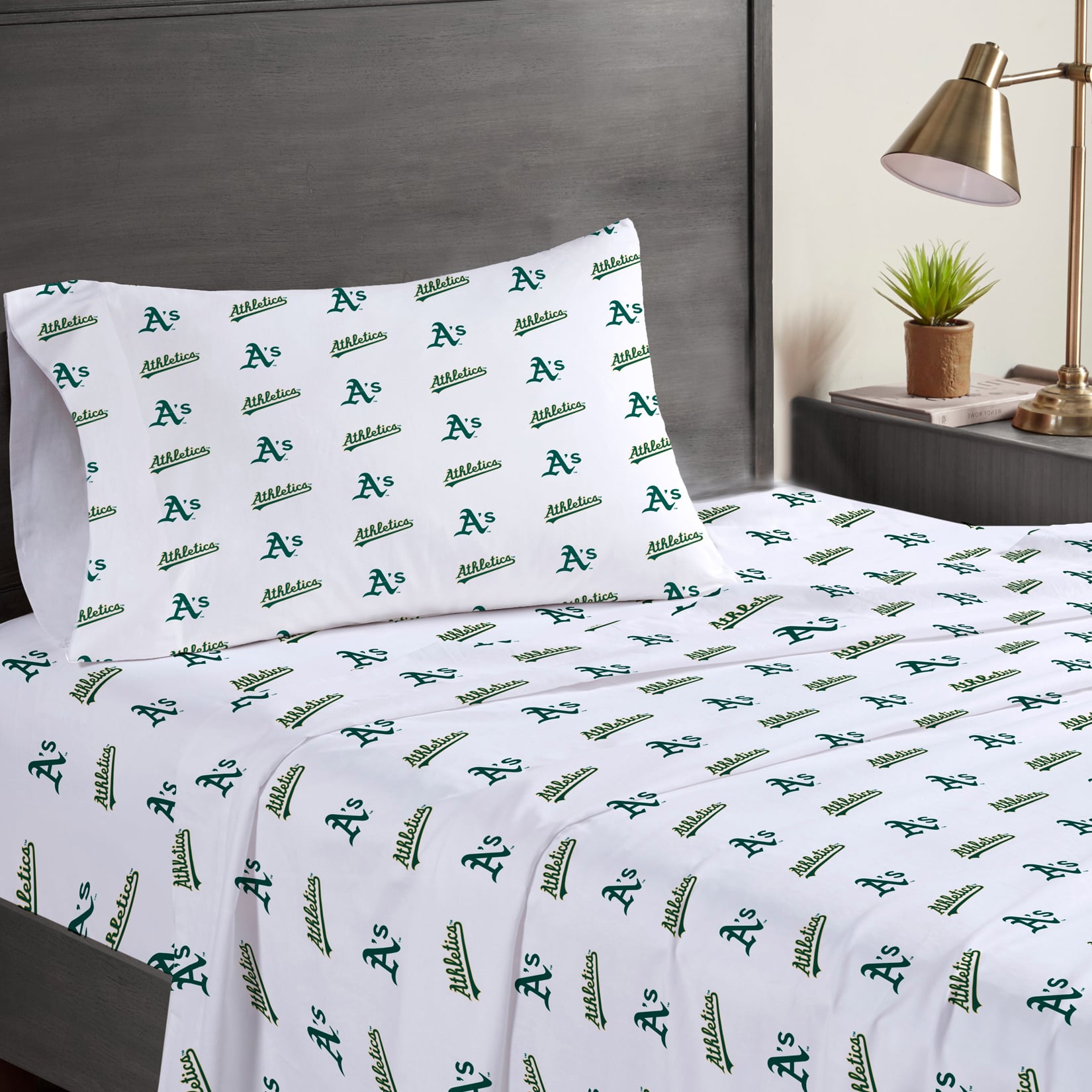 Ensemble de draps trois pièces Pegasus Athletics pour lit simple