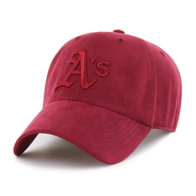 Athletics '47 Unisex Fall Feelings Ballpark Suede Clean Up Adjustable Hat - Red

