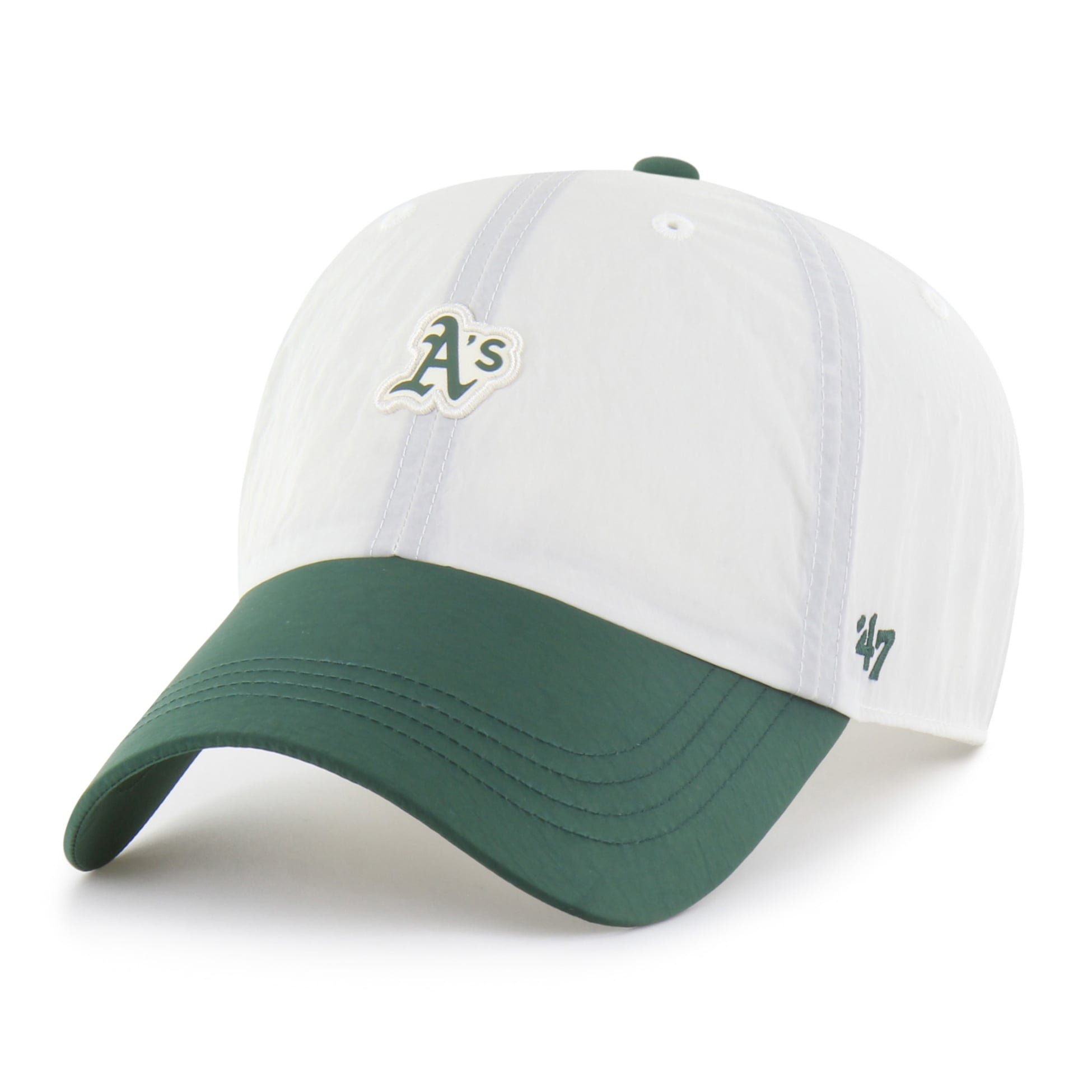 Casquette unisexe ajustable '47 White/Green Athletics Modernia Clean Up