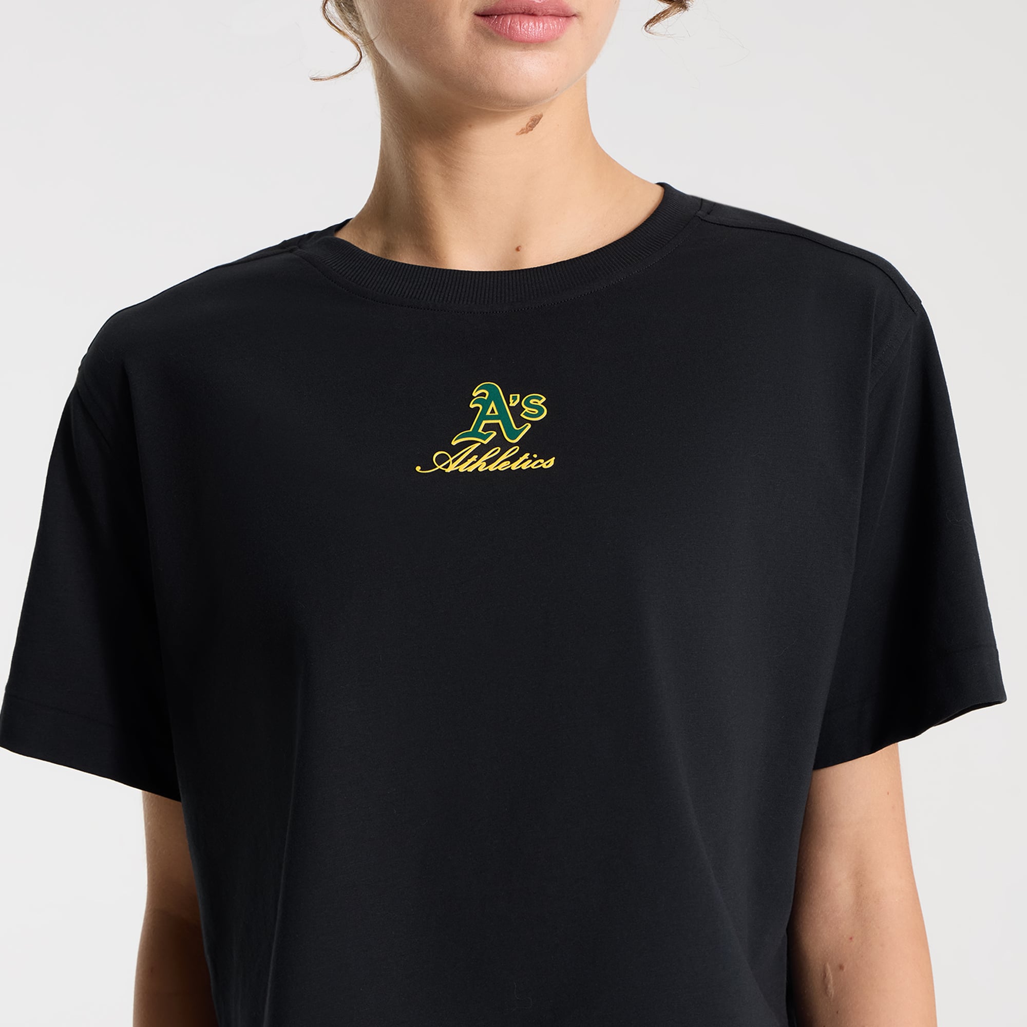T-shirt court en coton biologique All Yours noir pour femme de lululemon Athletics