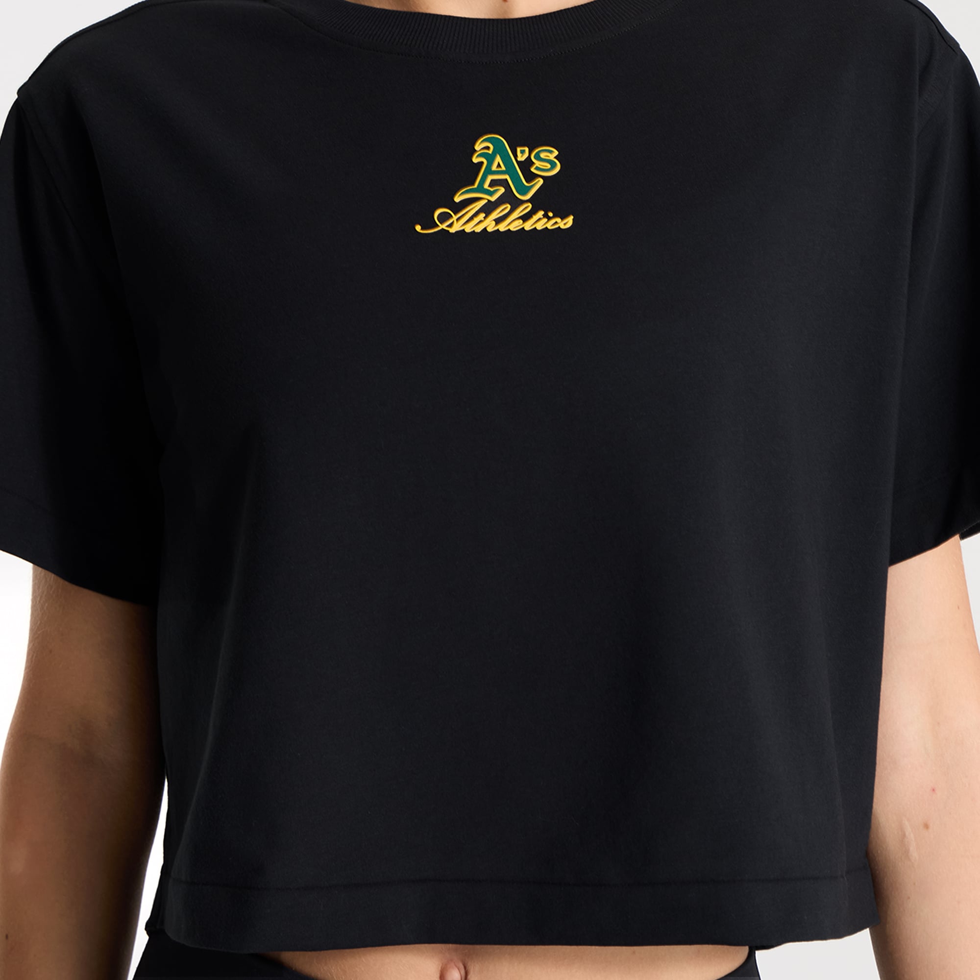T-shirt court en coton biologique All Yours noir pour femme de lululemon Athletics