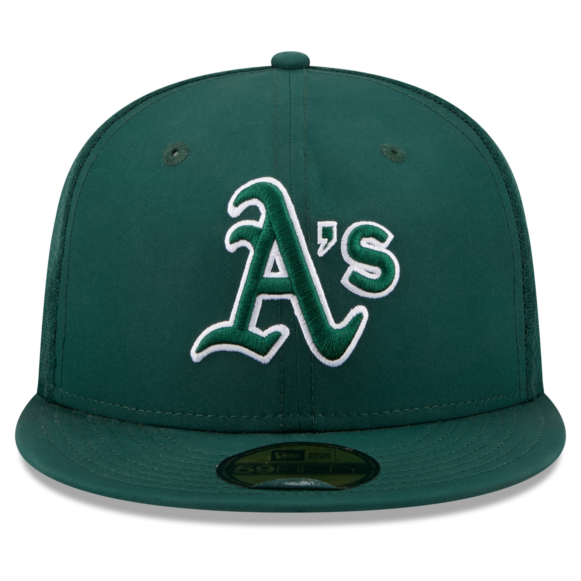 Youth New Era Green Athletics Batting Practice 59FIFTY Fitted Hat