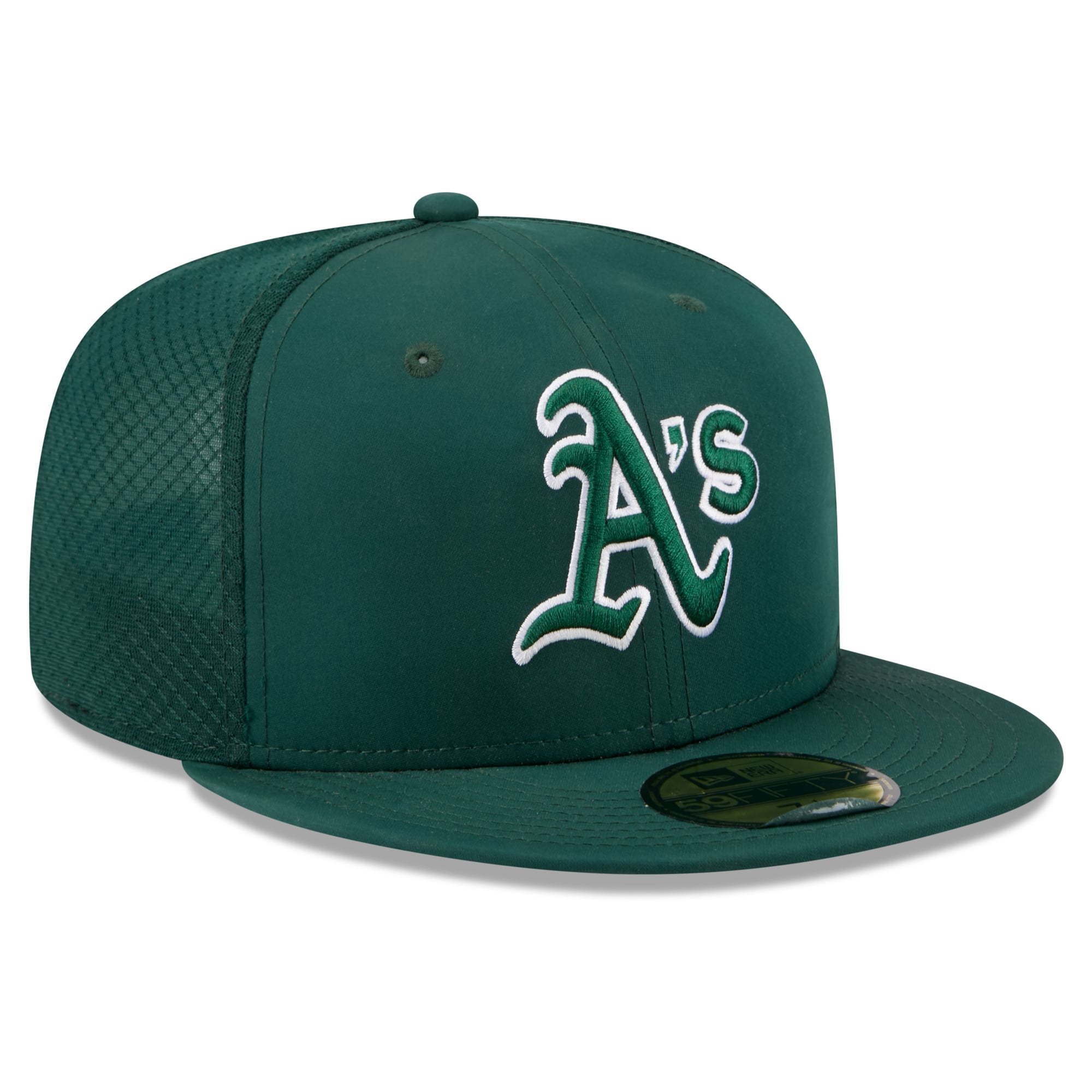Youth New Era Green Athletics Batting Practice 59FIFTY Fitted Hat