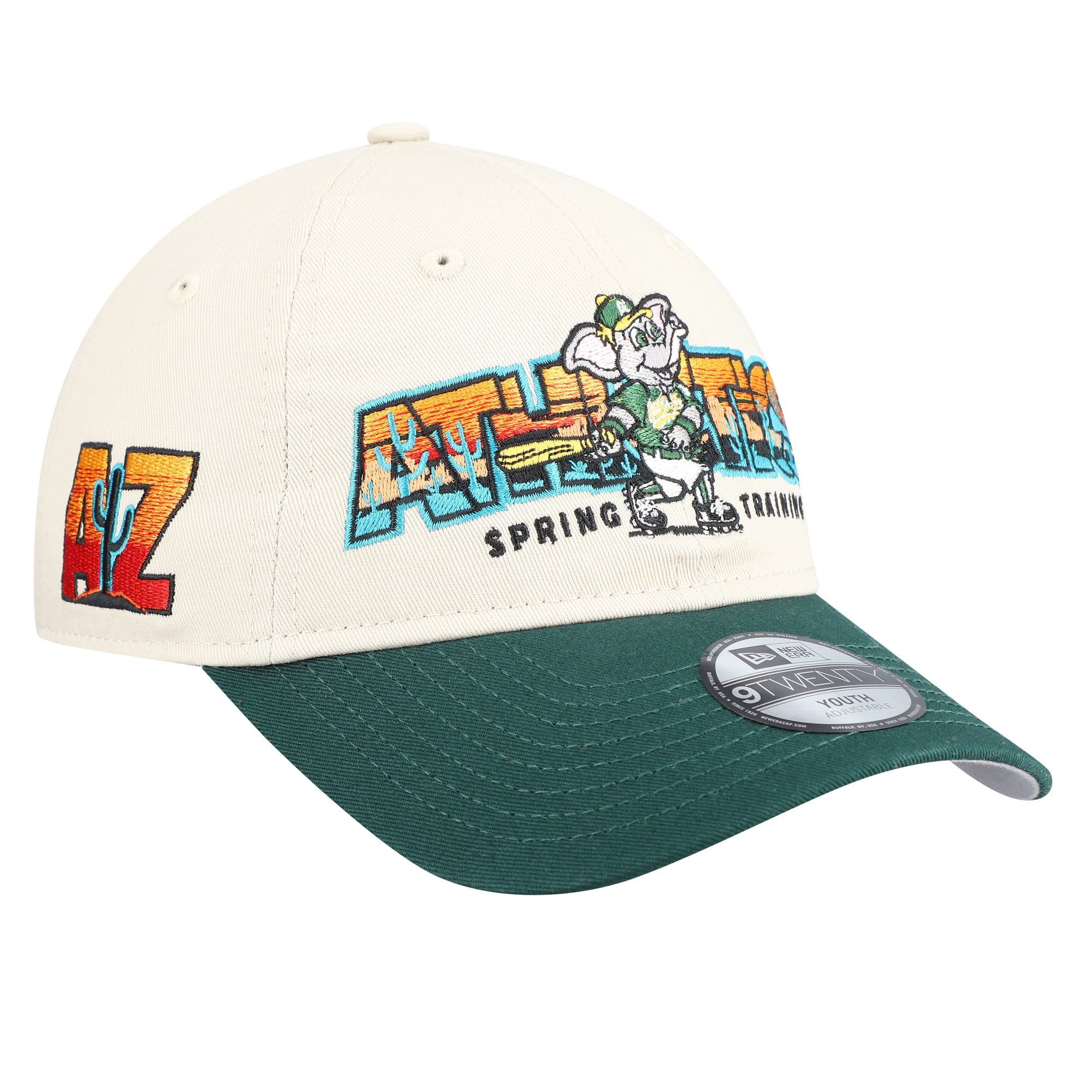 Spring Day Hat Athletics New Era Youth 2026 Spring Training Fan Pack Batter 9TWENTY ...